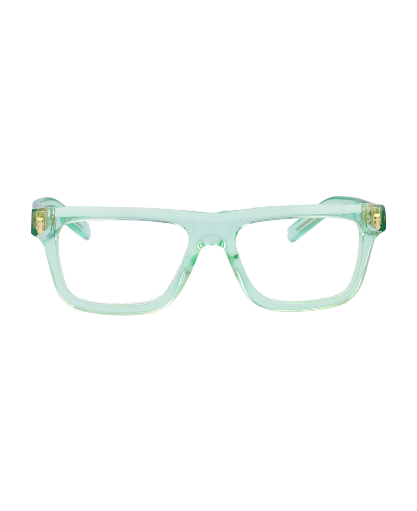 Gucci Eyewear Gg1525o Glasses - 004 GREEN GREEN TRANSPARENT アイウェア