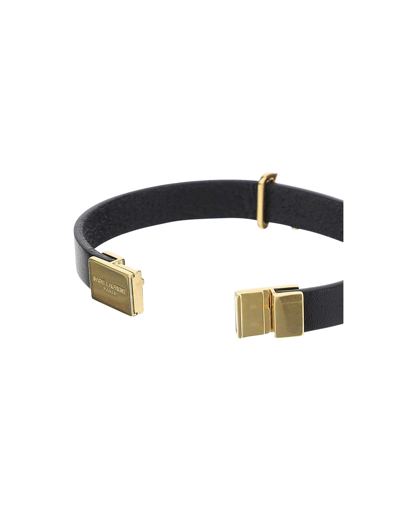 Saint Laurent Calfskin Bracelet - Black ネックレス