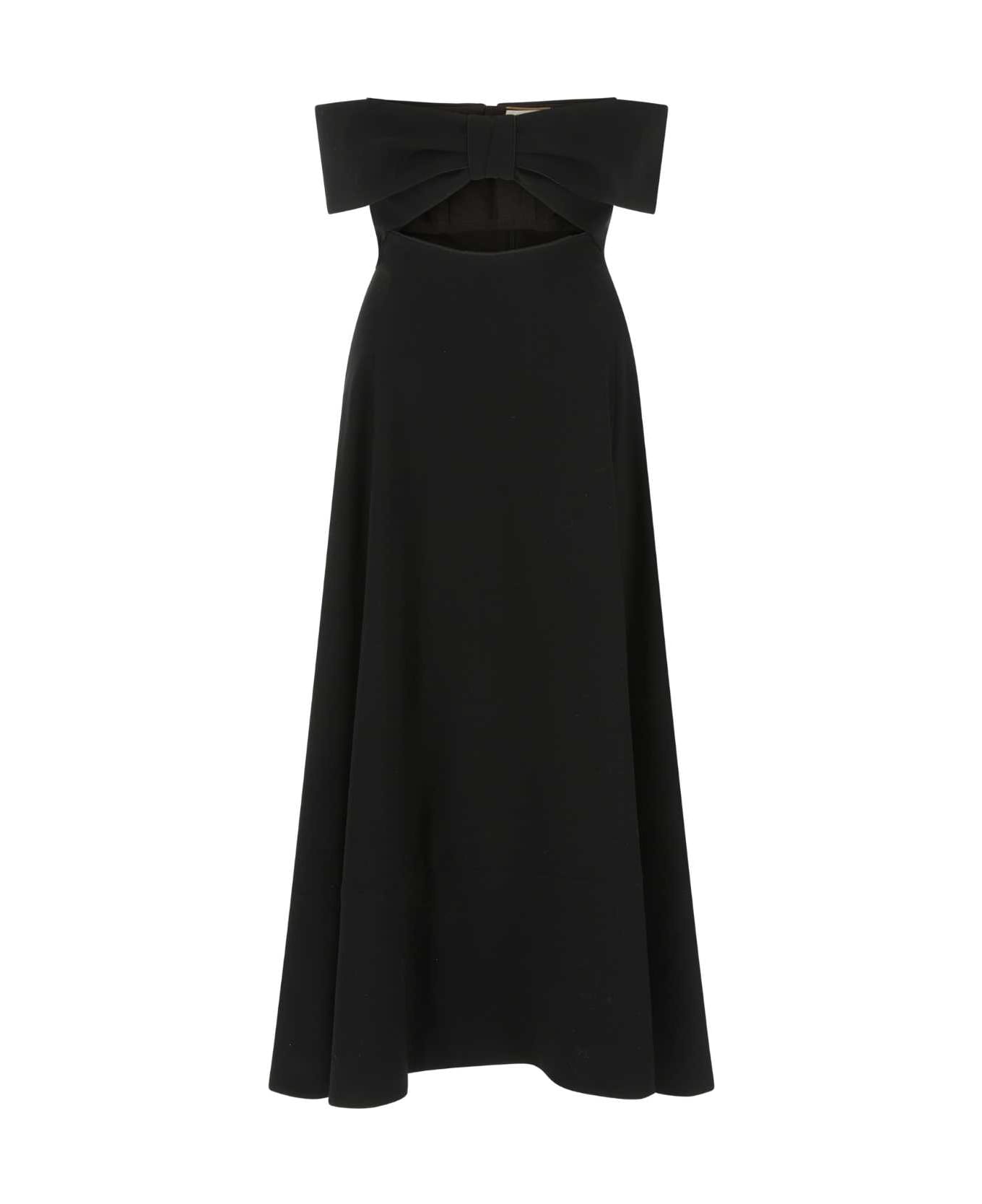 Saint Laurent Black Crepe Dress - 1000 ワンピース＆ドレス