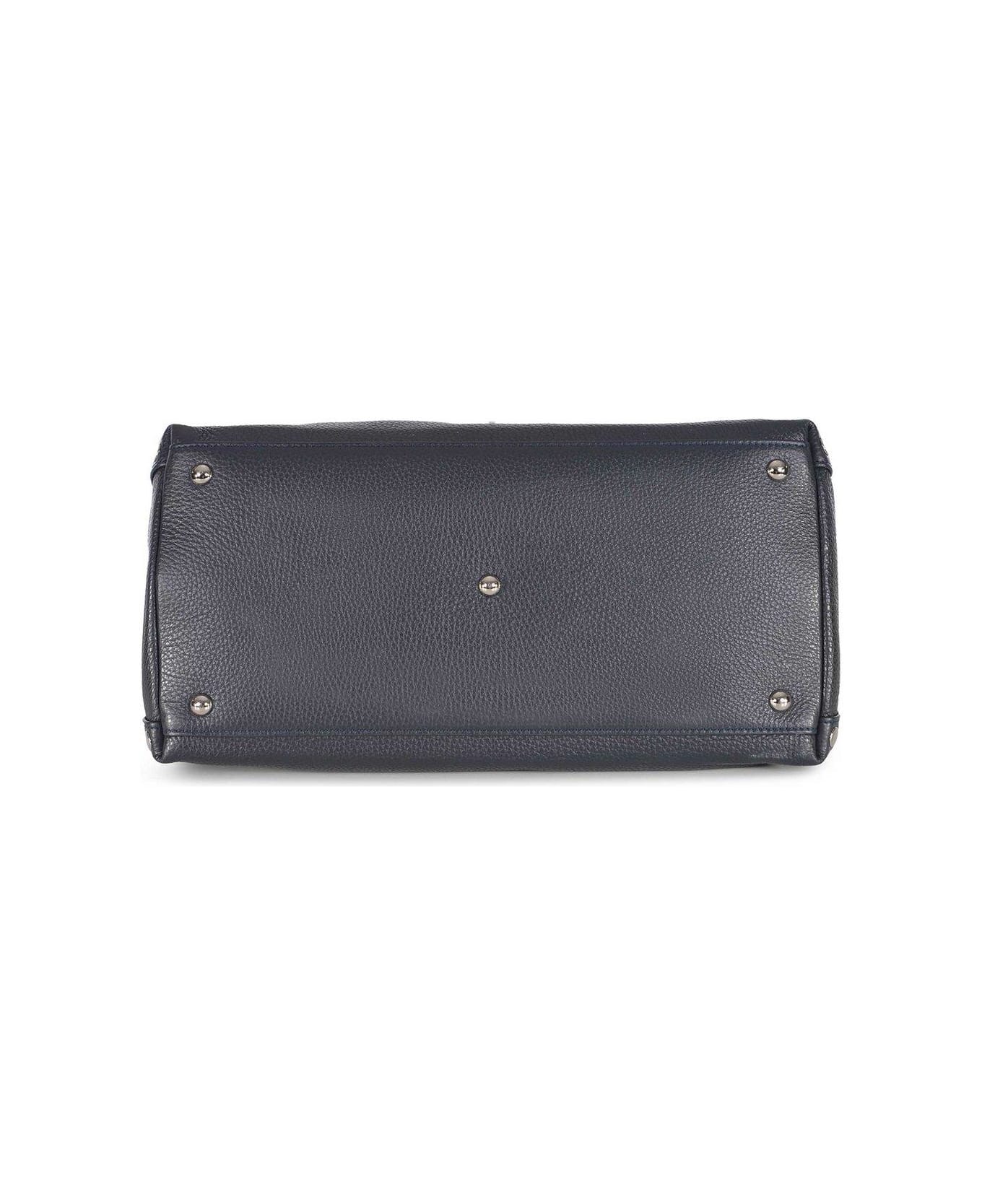 Zanellato Stud-embellished Tote Bag - Dark Navy