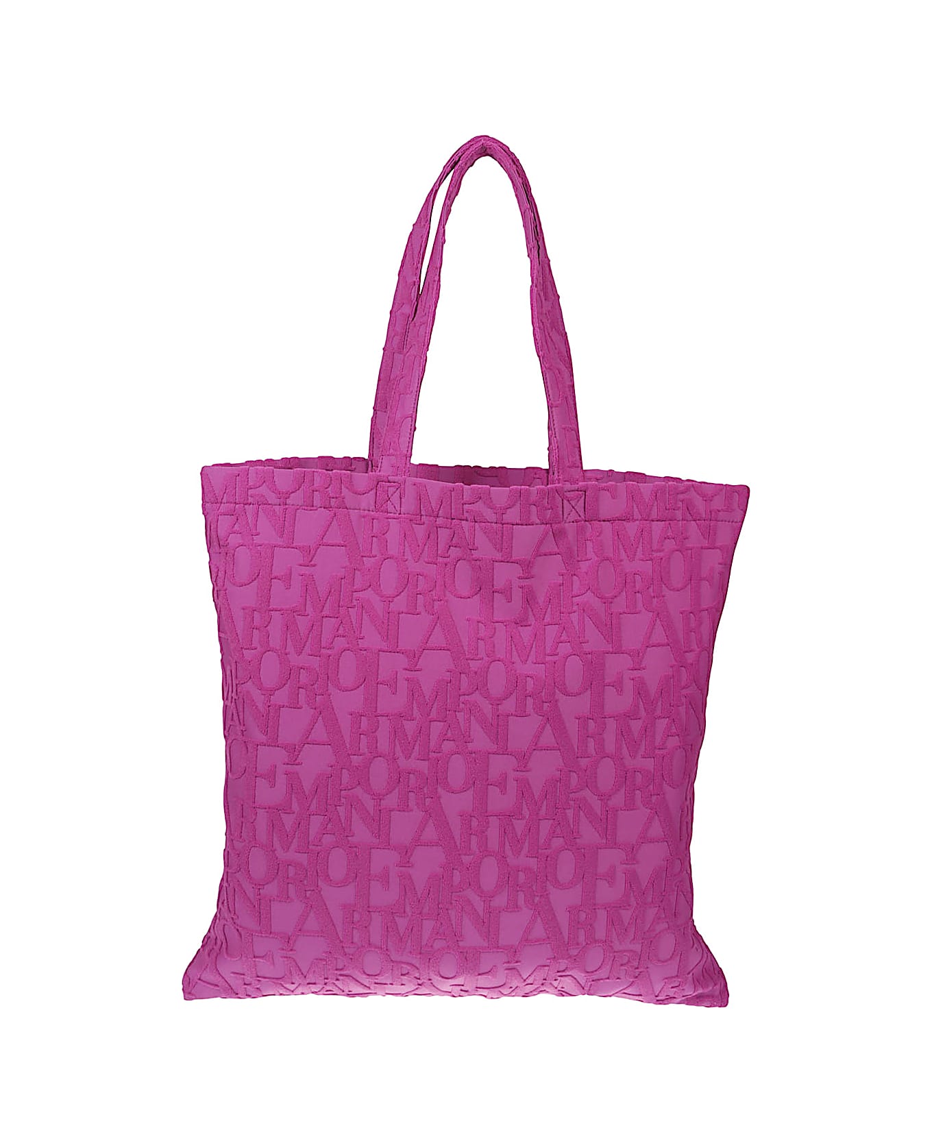 Emporio Armani Striped Beach Tote - Purple