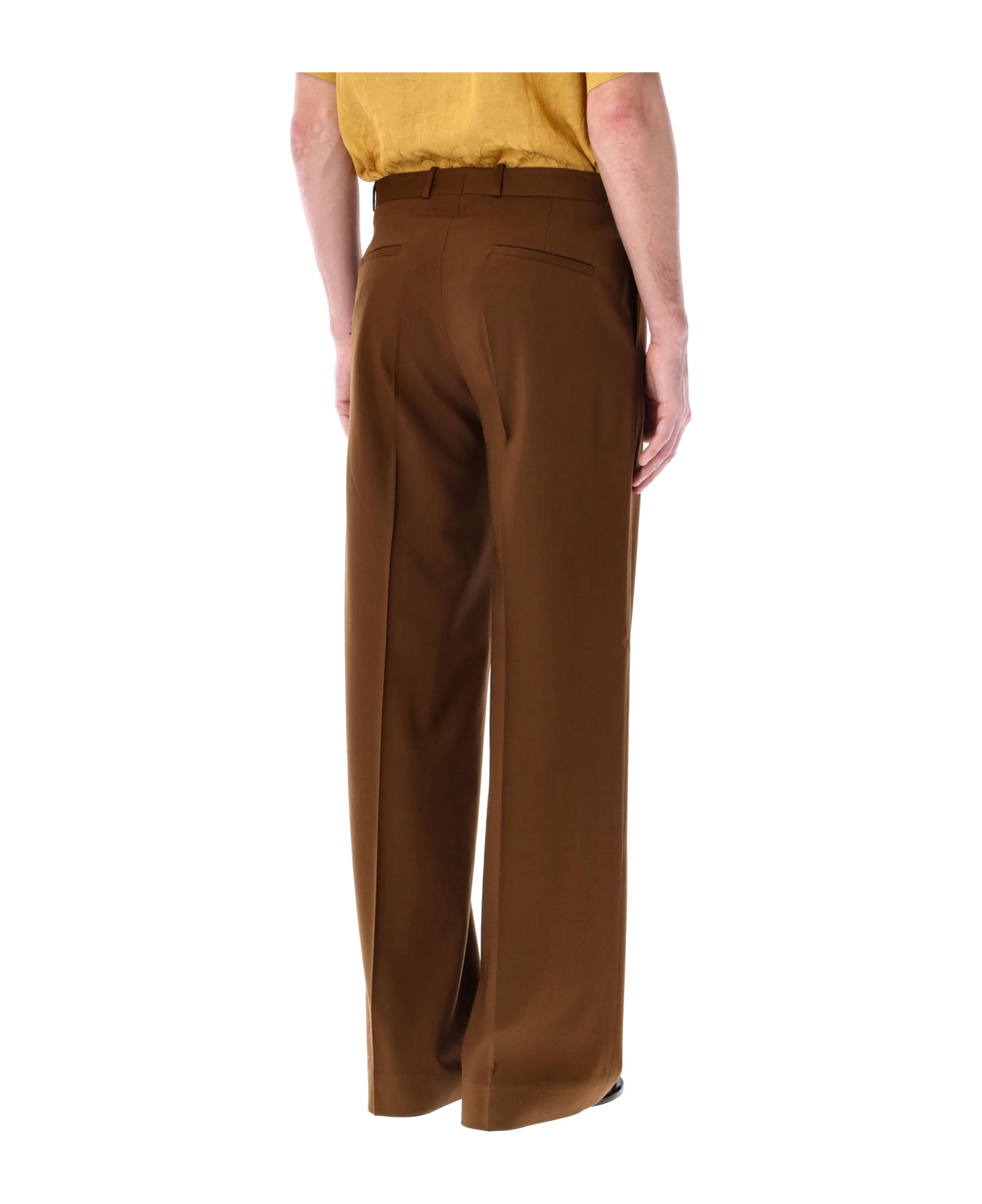 CMMN SWDN Otto Wide-leg Trousers - BROWN