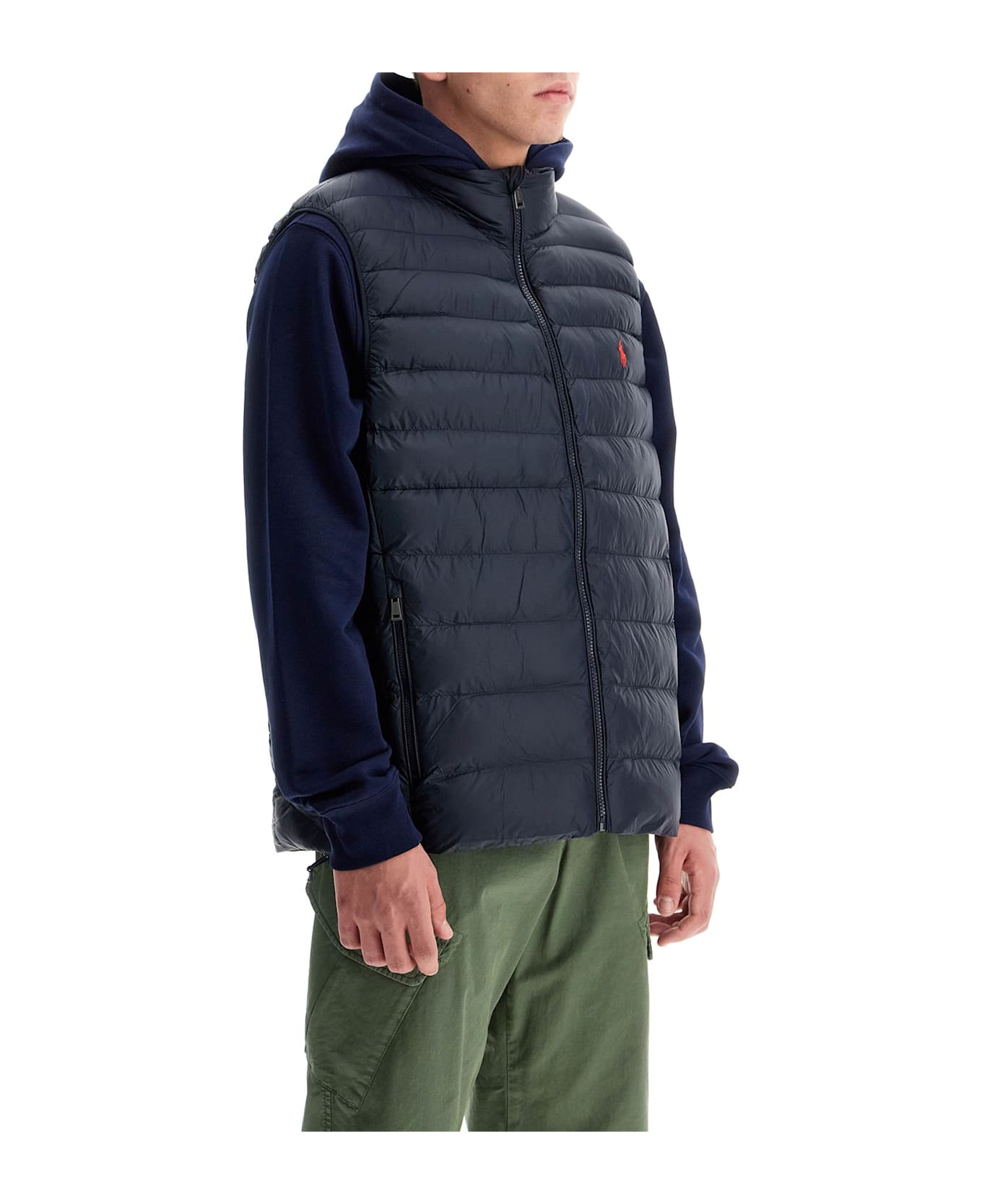 Ralph Lauren Foldable Padded Vest - COLLEGE GREEN