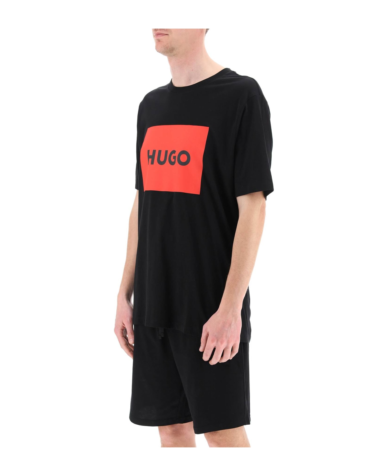 Hugo Boss Dulive T-shirt With Logo Box - BLACK 001 (Black)