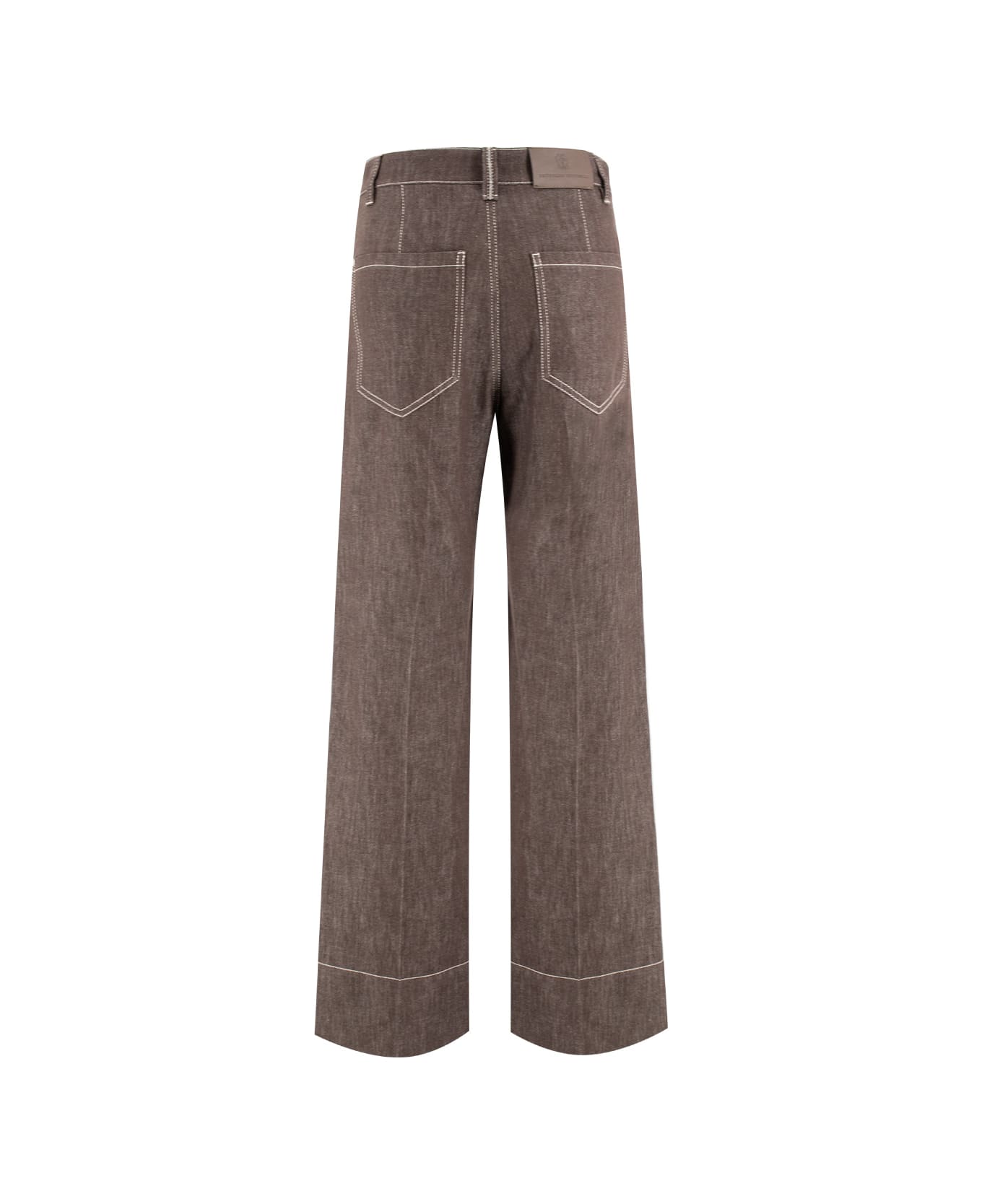 Brunello Cucinelli Cotton Denim - BROWN
