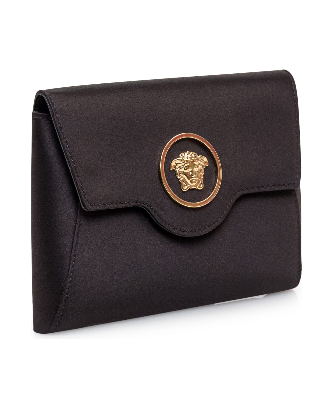 Versace 
la Medusa
 Pouch Clutch - BLACK-VERSACE GOLD