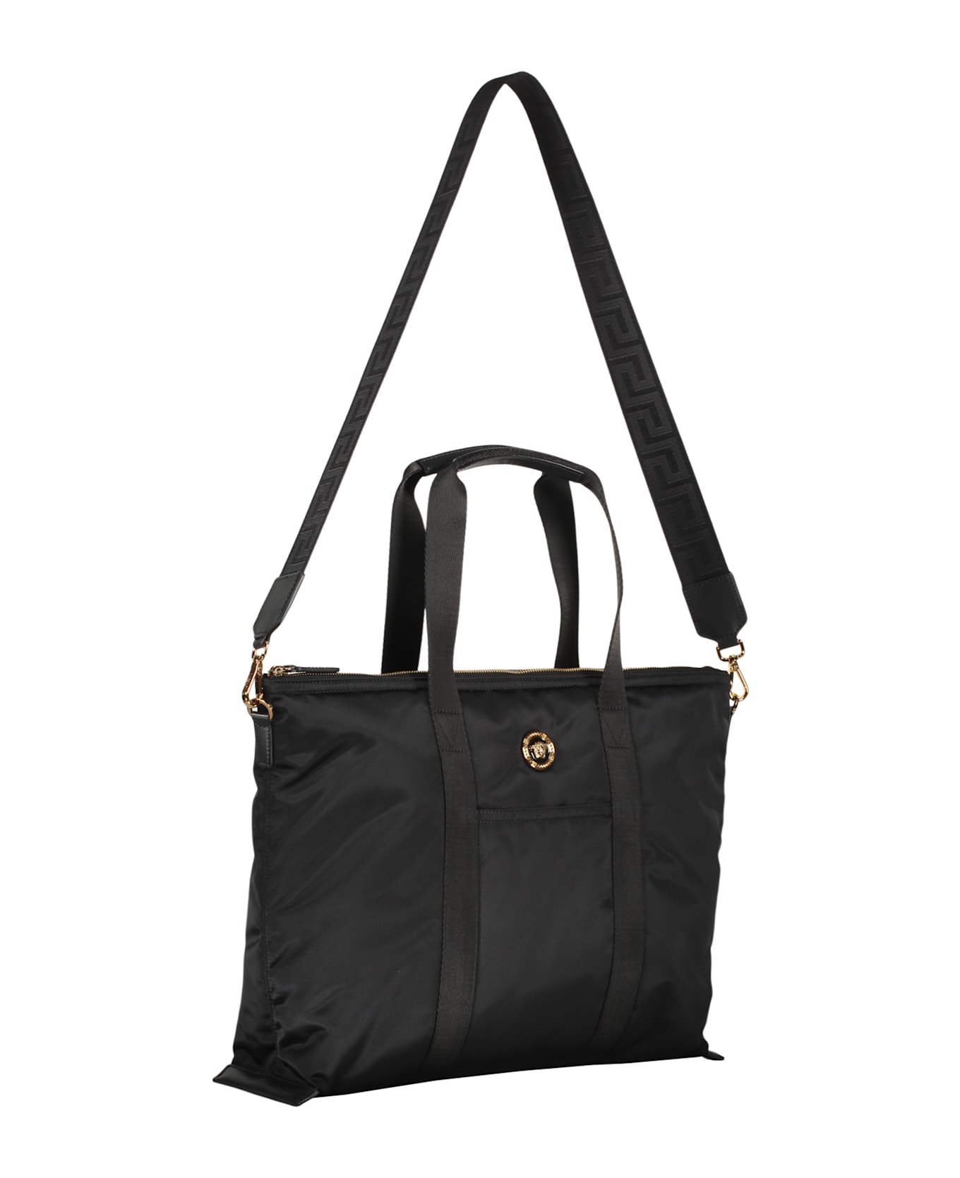 Versace Nylon Tote - black