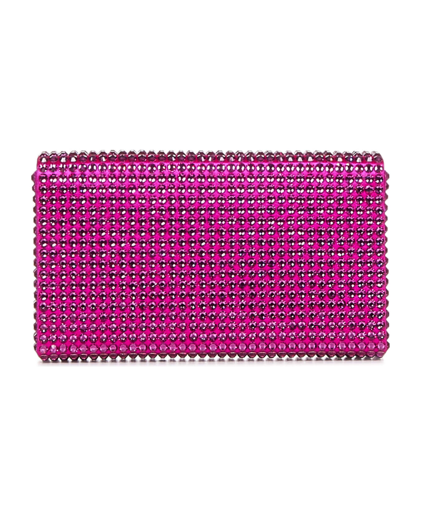 Amina Muaddi Superamini Paloma Clutch - Fuchsia