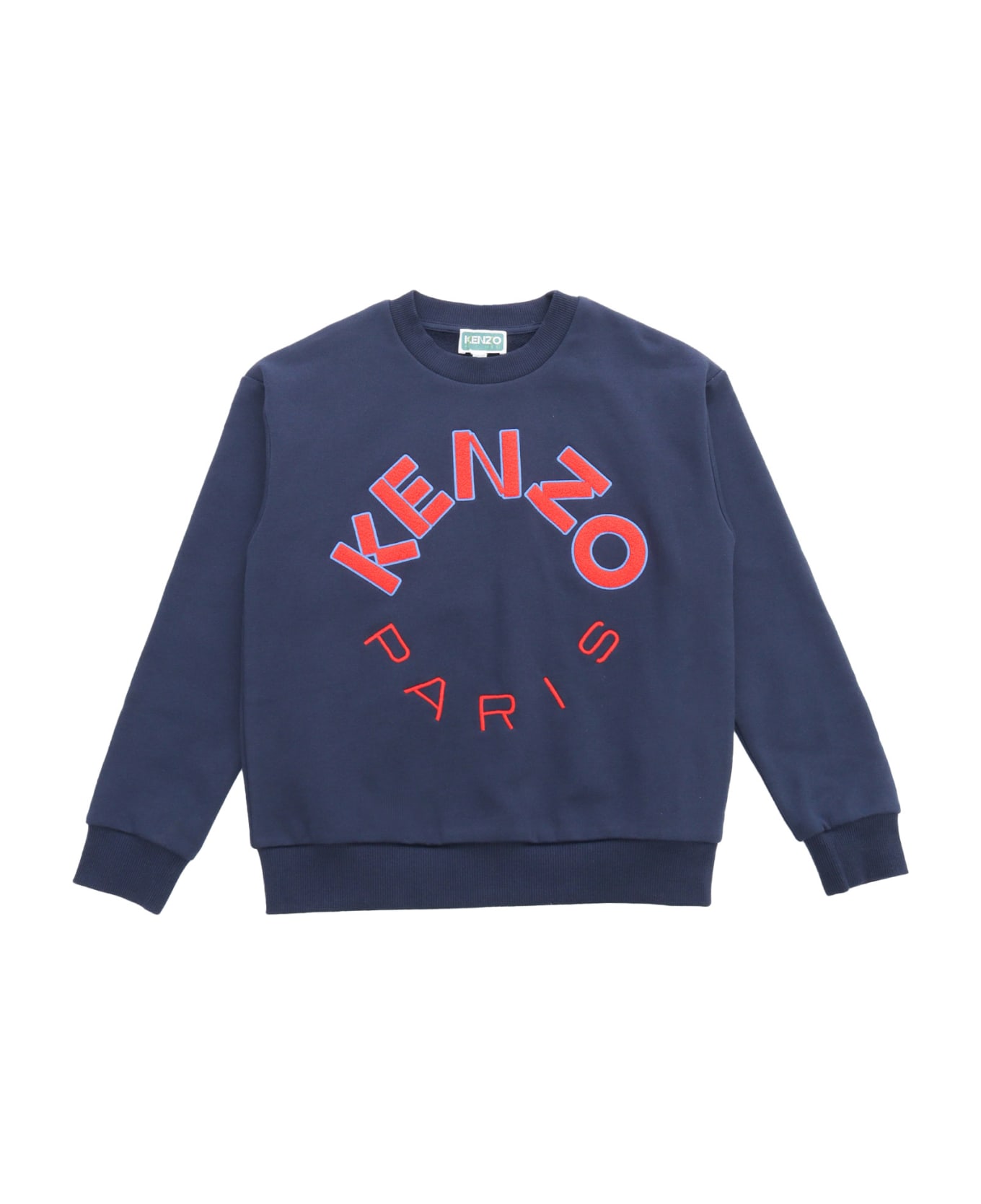 Kenzo Kids Blue Sweatshirt - BLUE ニットウェア＆スウェットシャツ
