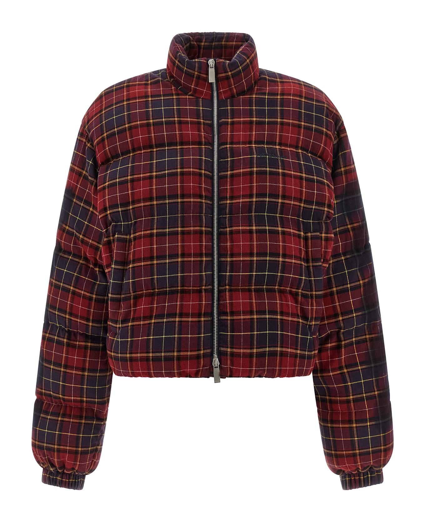 Off-White 
check Flan Arrow Spray
 Down Jacket - Bordeaux