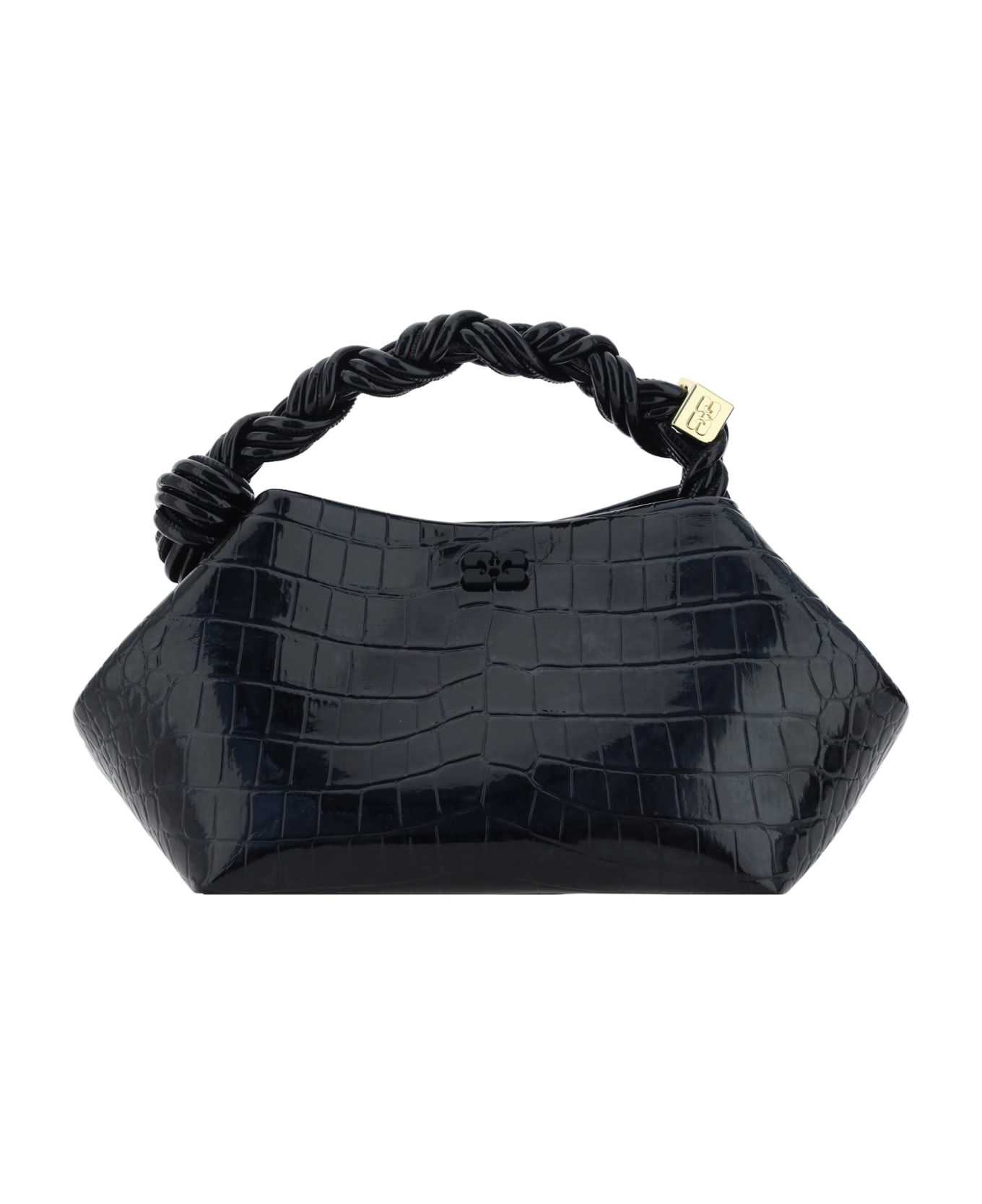 Ganni Small 
bou Cocco
 Bag In Black Recycled Leather Blend - Black
