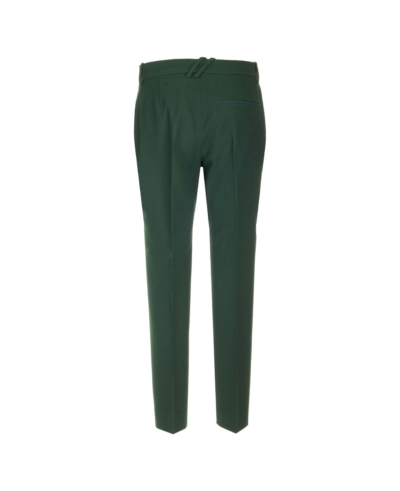 Burberry Straight Leg Trousers - Green