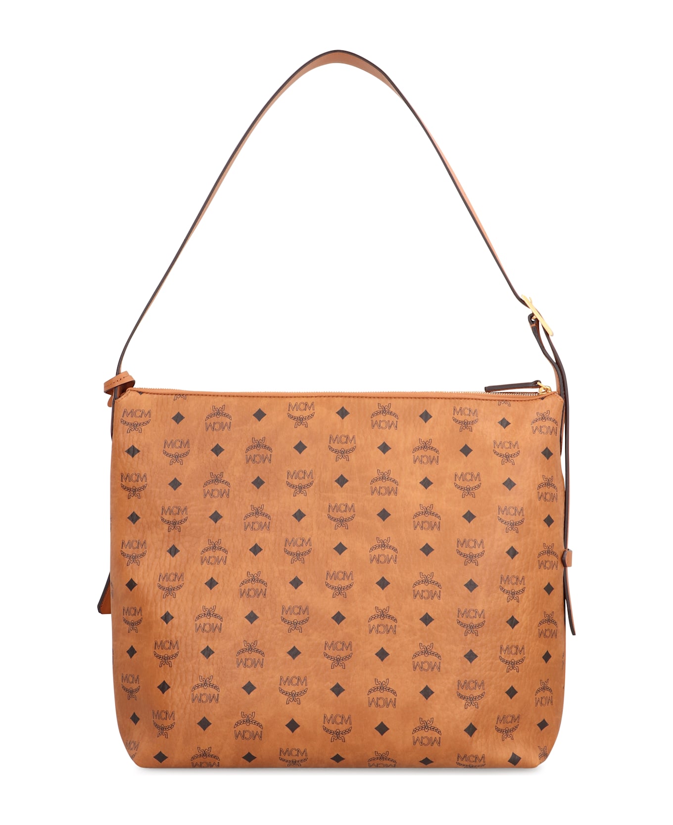 MCM Hobo Bag Aren In Visetos - brown