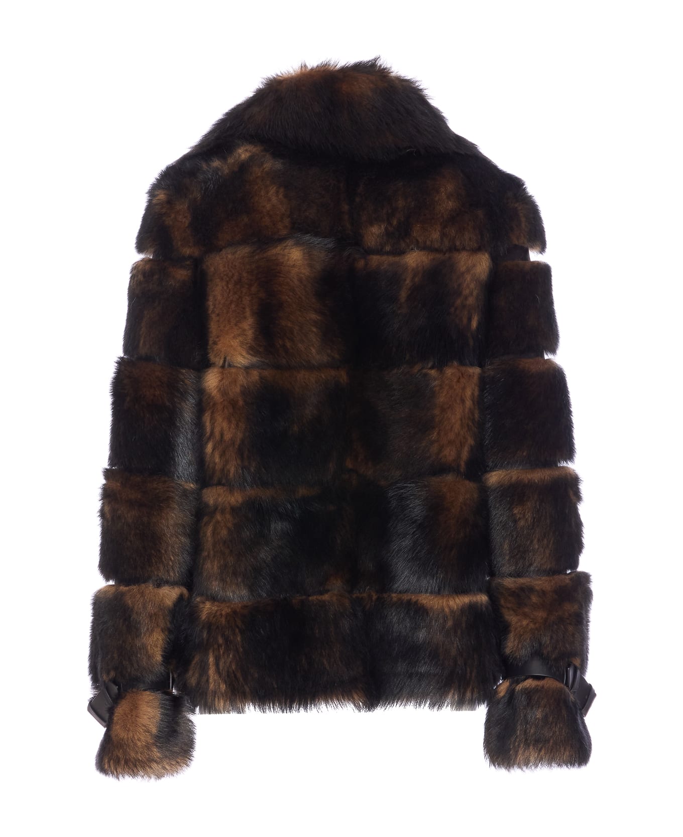 Fendi Color Pquin Motif Jacket - Brown