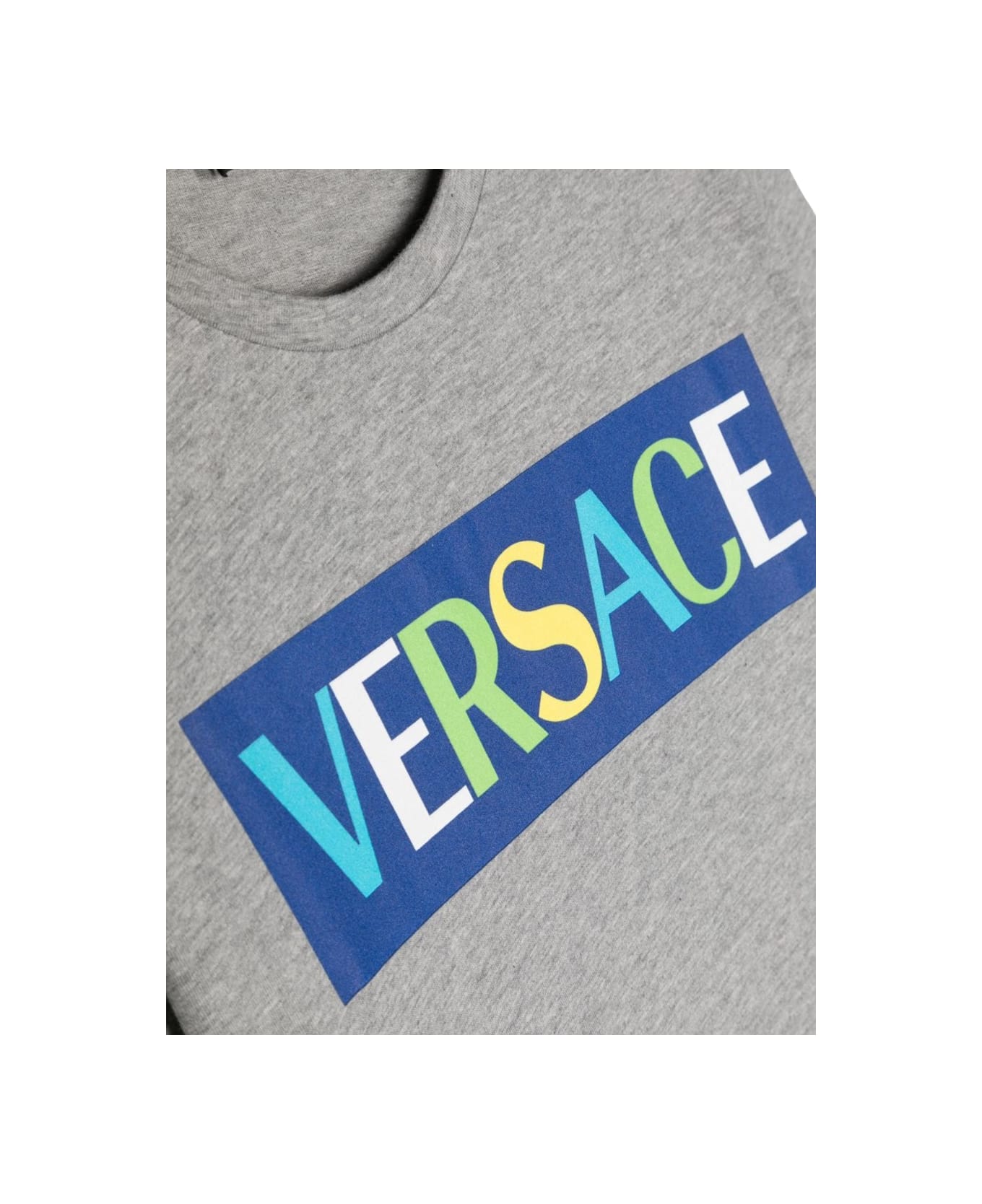 Versace Ml Logo T-shirt - GREY