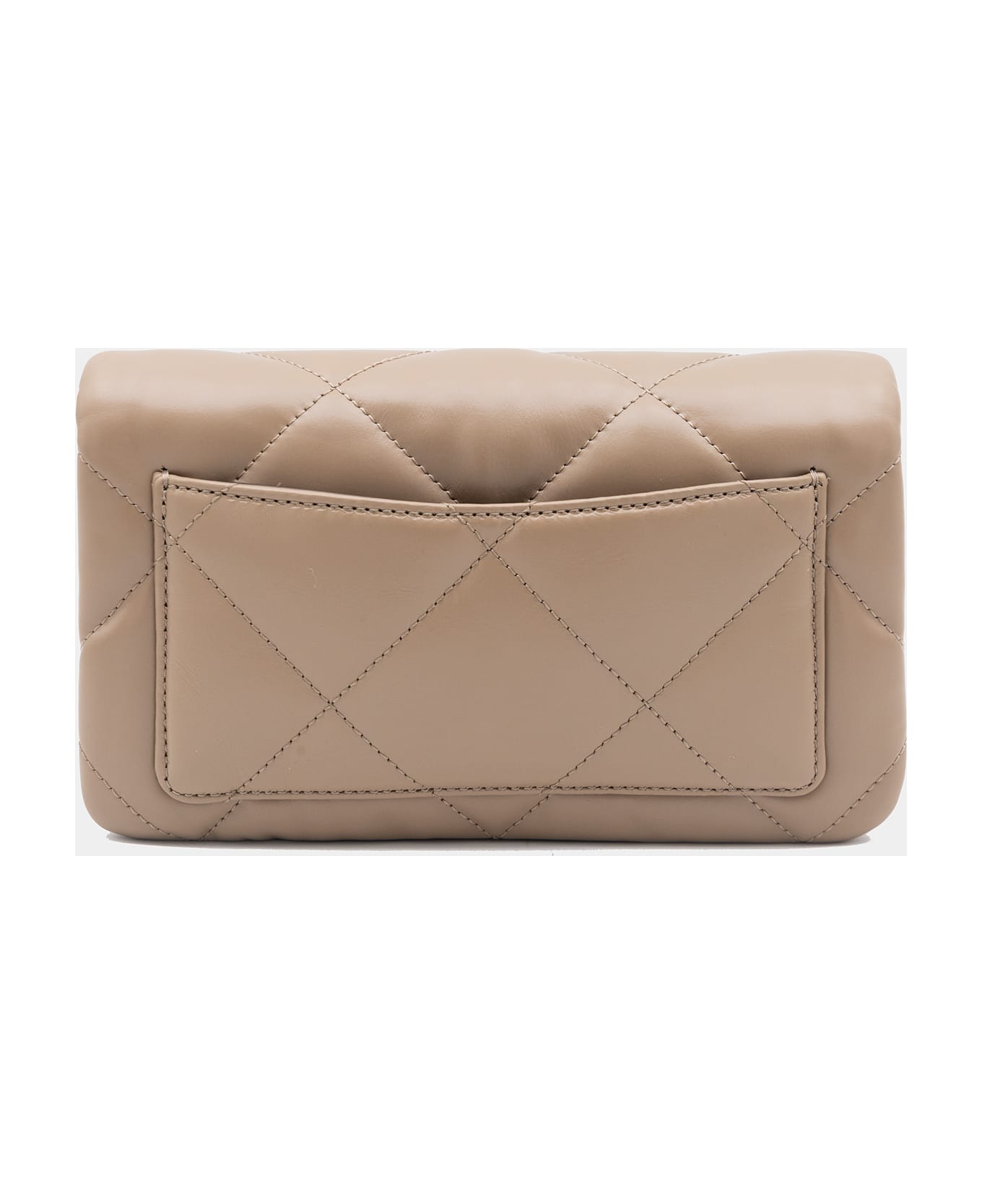 Tory Burch Light Stone Leather Shoulder Bag - LIGHT STONE