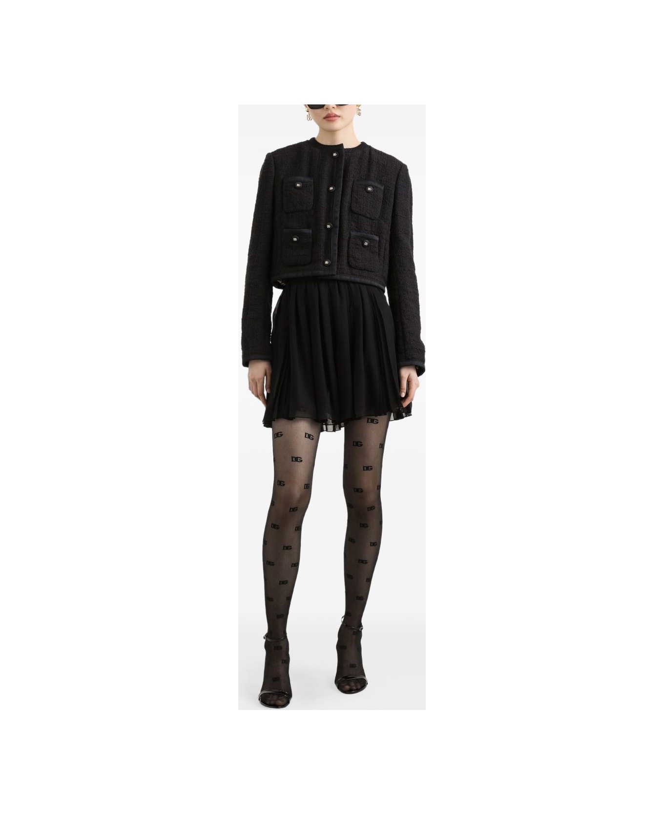 Dolce 
Gabbana Cotton Blend Jacket - Black