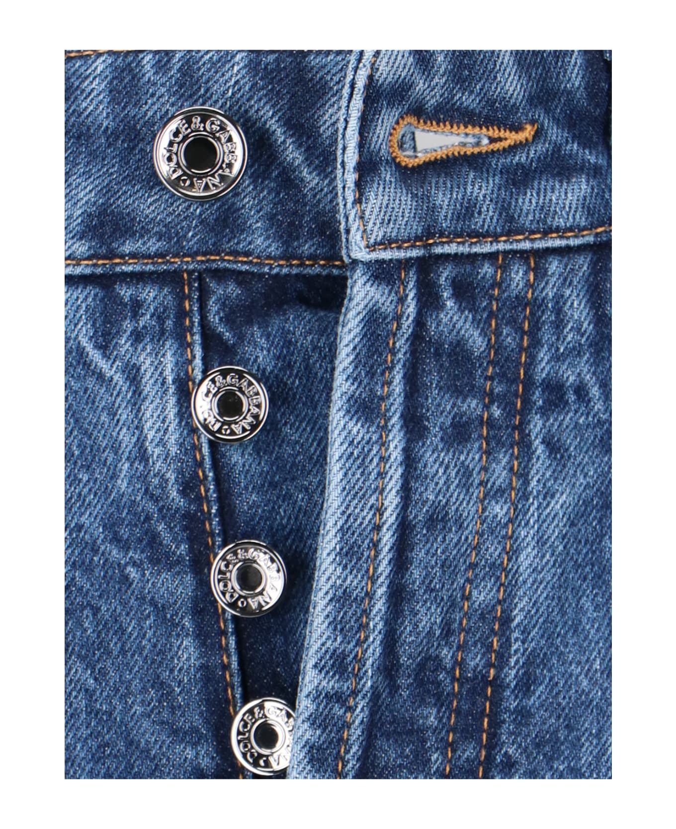 Dolce & Gabbana Ripped Jeans - Blue デニム