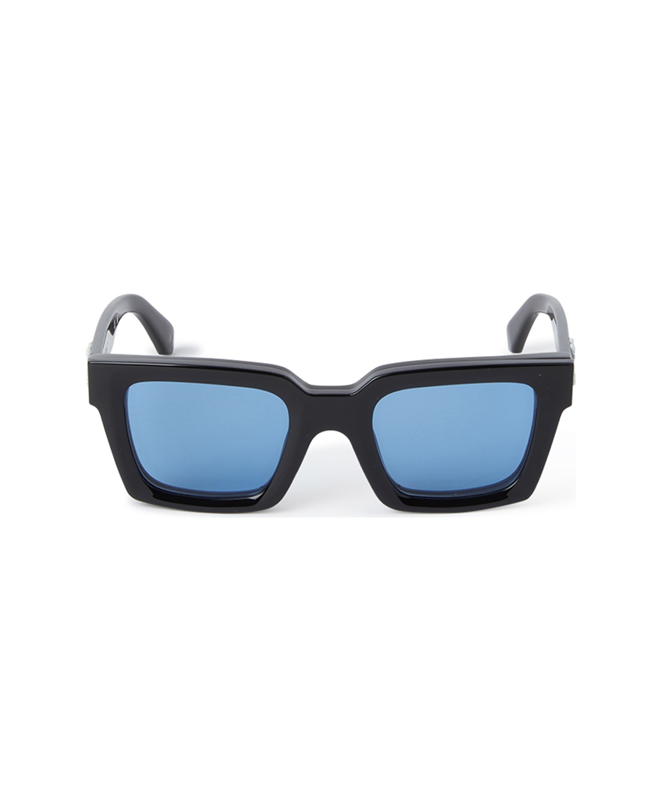 Off-White Off White Oeri14c Clip On 1045 Black Blue Glasses - Nero