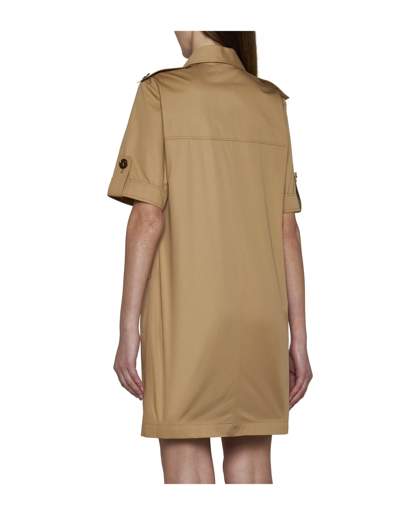 Tory Burch Beige 'camp' Mini Dress - Safari sand ワンピース＆ドレス