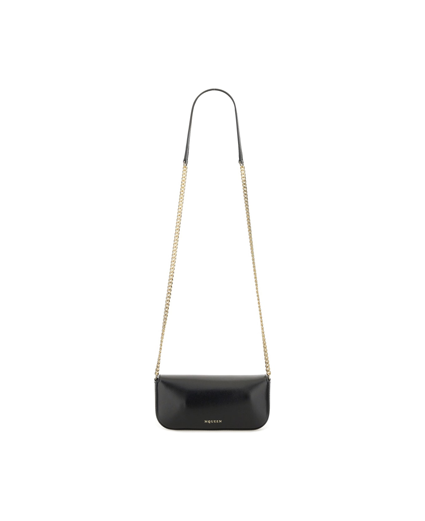 Alexander McQueen 
skull Flower
 Bag Small - BLACK/GOLD