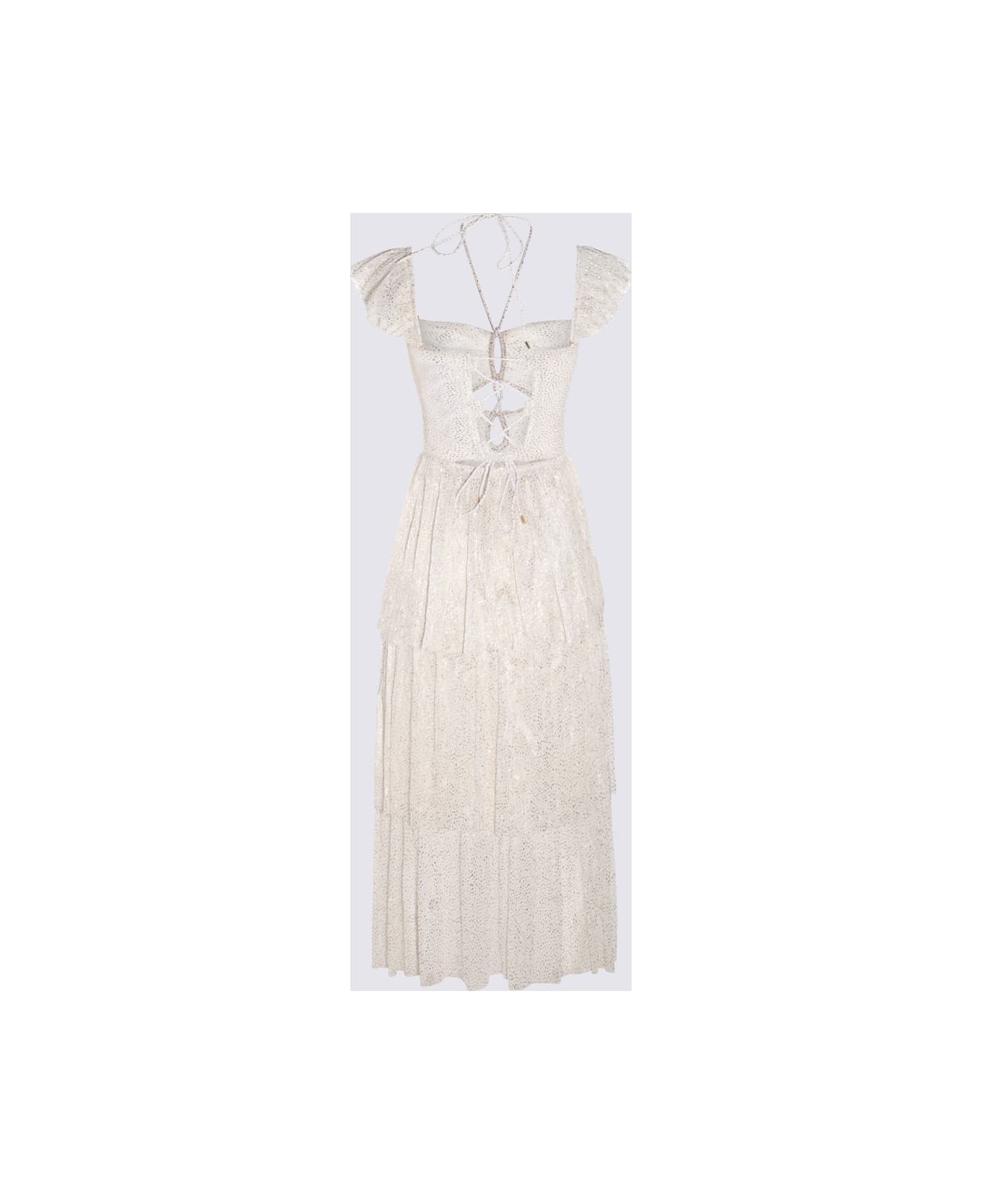 Sabina Musayev White Lame' Amadea Dress - White