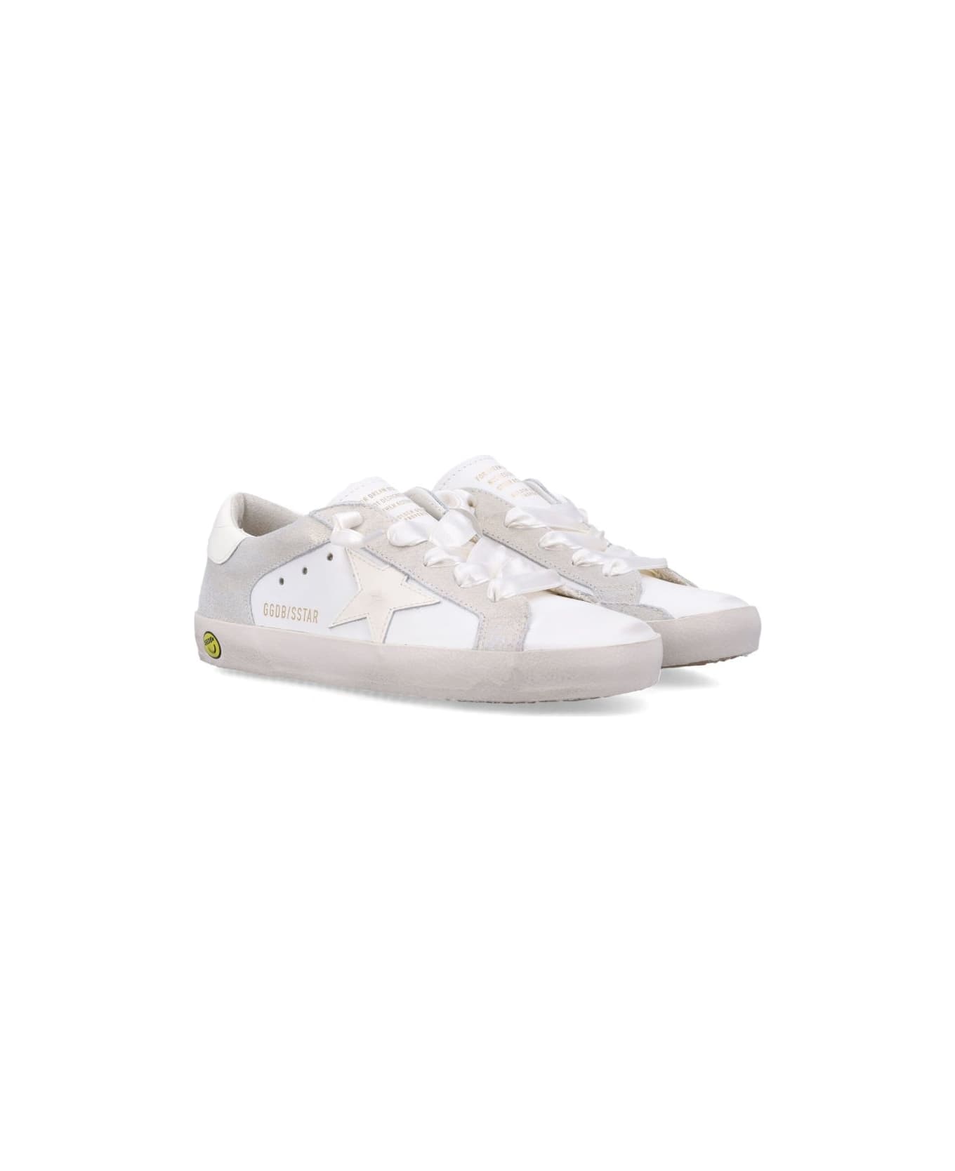 Golden Goose Kids Superstar Sneakers - White