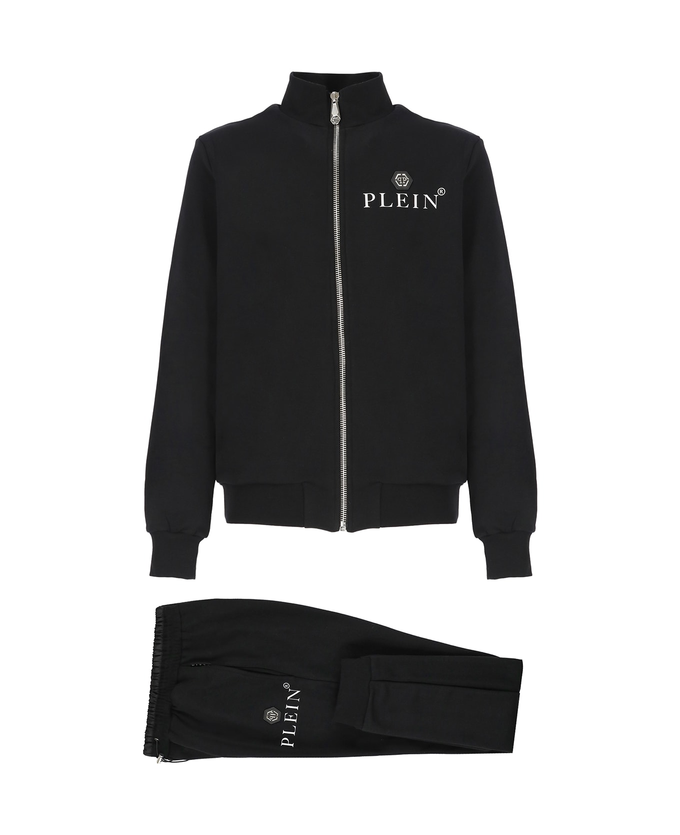 Philipp Plein Cotton Two-piece Jumpsuit - Black