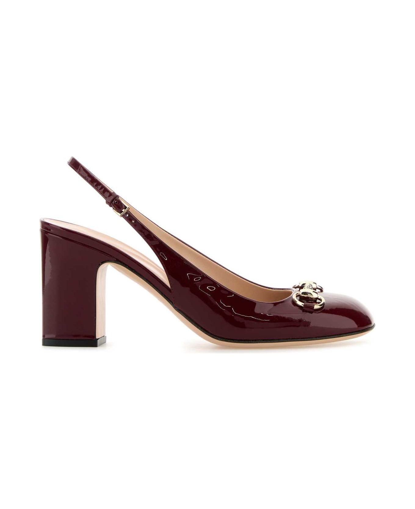 Gucci Tiziano Red Leather Pumps - ROSSOANCORA