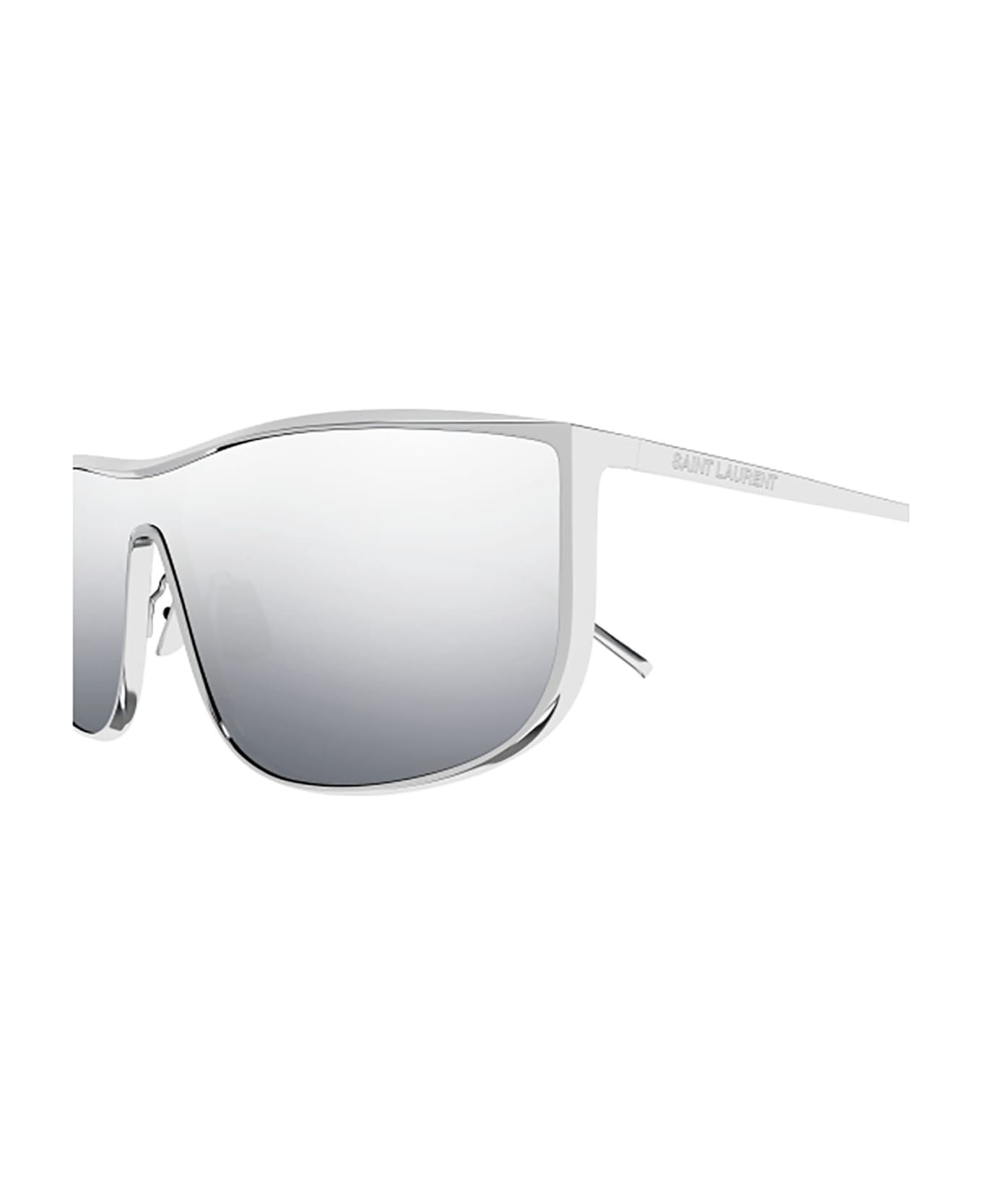 Saint Laurent Eyewear SL 605 LUNA Sunglasses - Silver Silver Silver