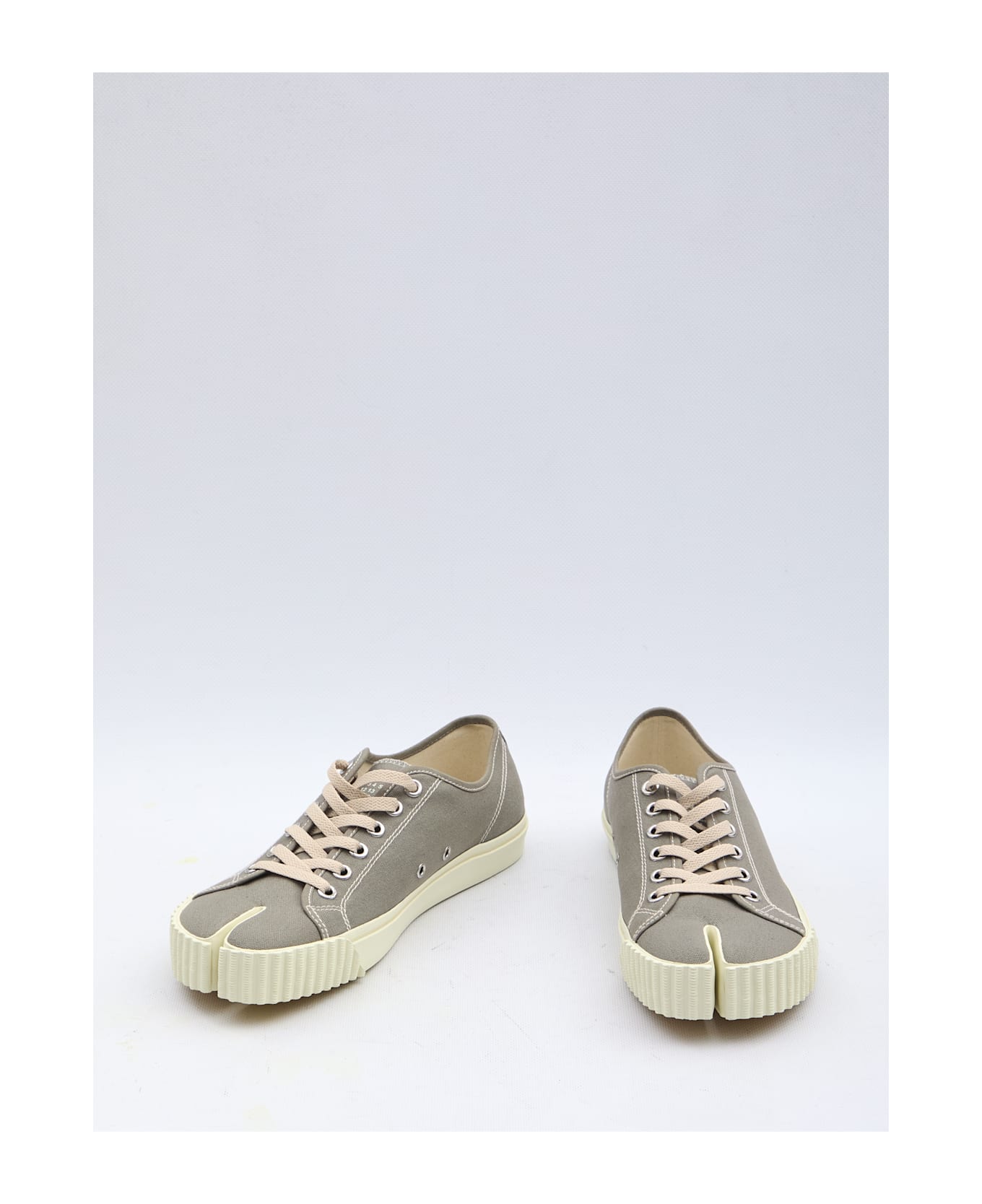 Maison Margiela 'tabi' Grey Tela Sneakers - BEIGE