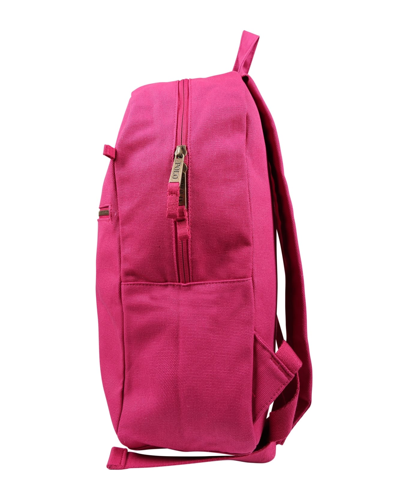 Ralph Lauren Fuchsia Backpack For Girs With Logo - Fuchsia