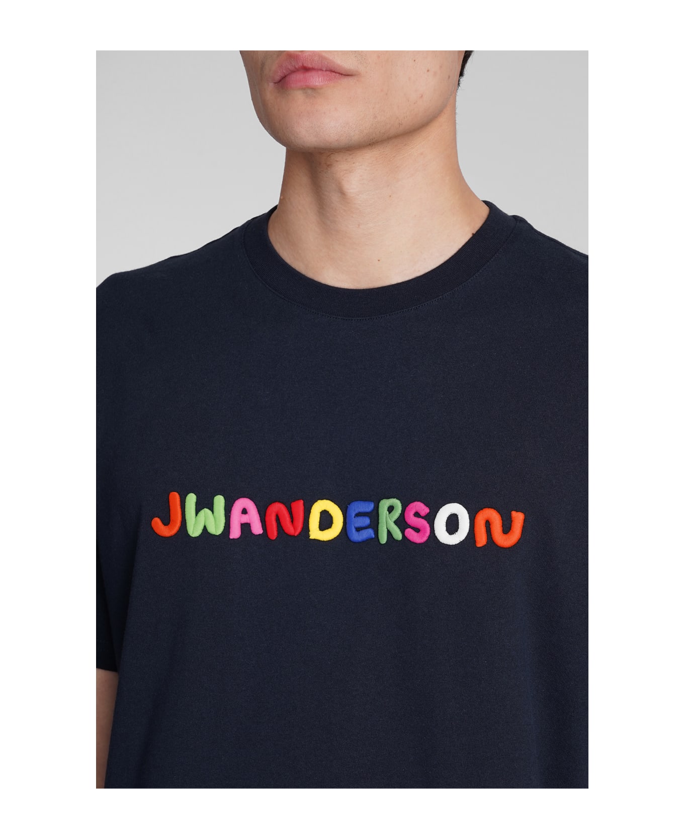 J.W. Anderson T-shirt In Blue Cotton - Navy