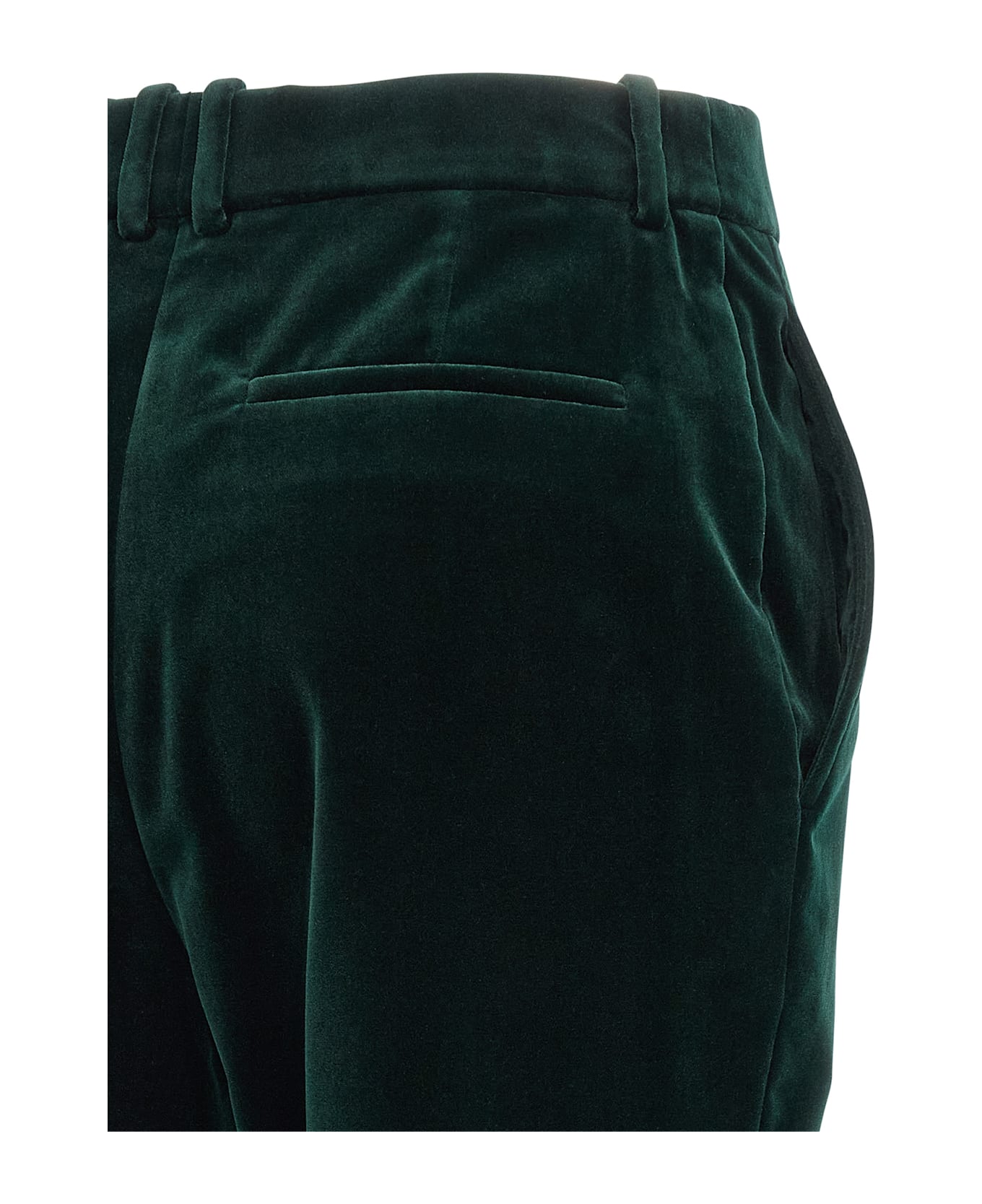 Saint Laurent Velvet Pants - Green