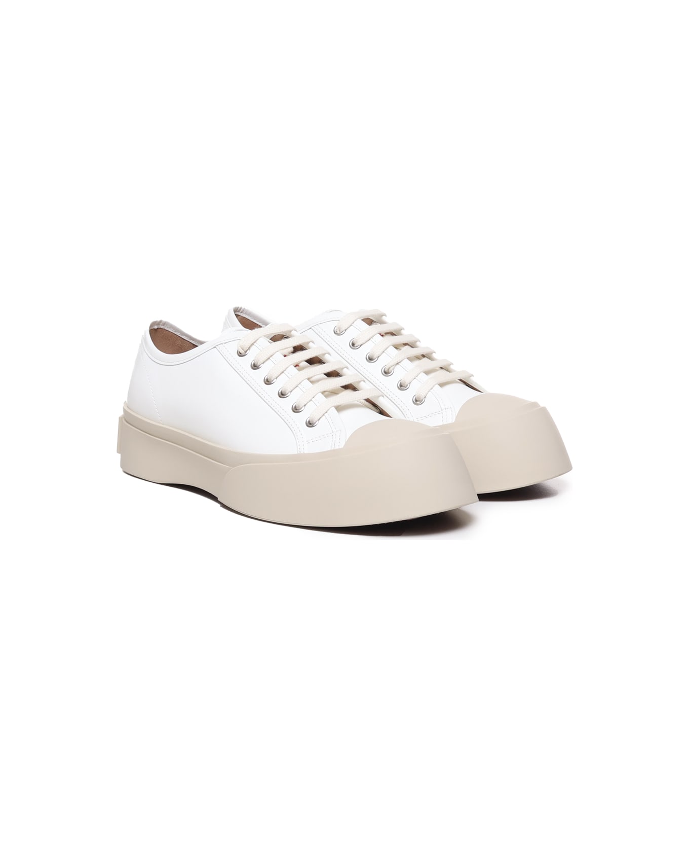 Marni Pablo Sneaker In Nappa Leather - White スニーカー