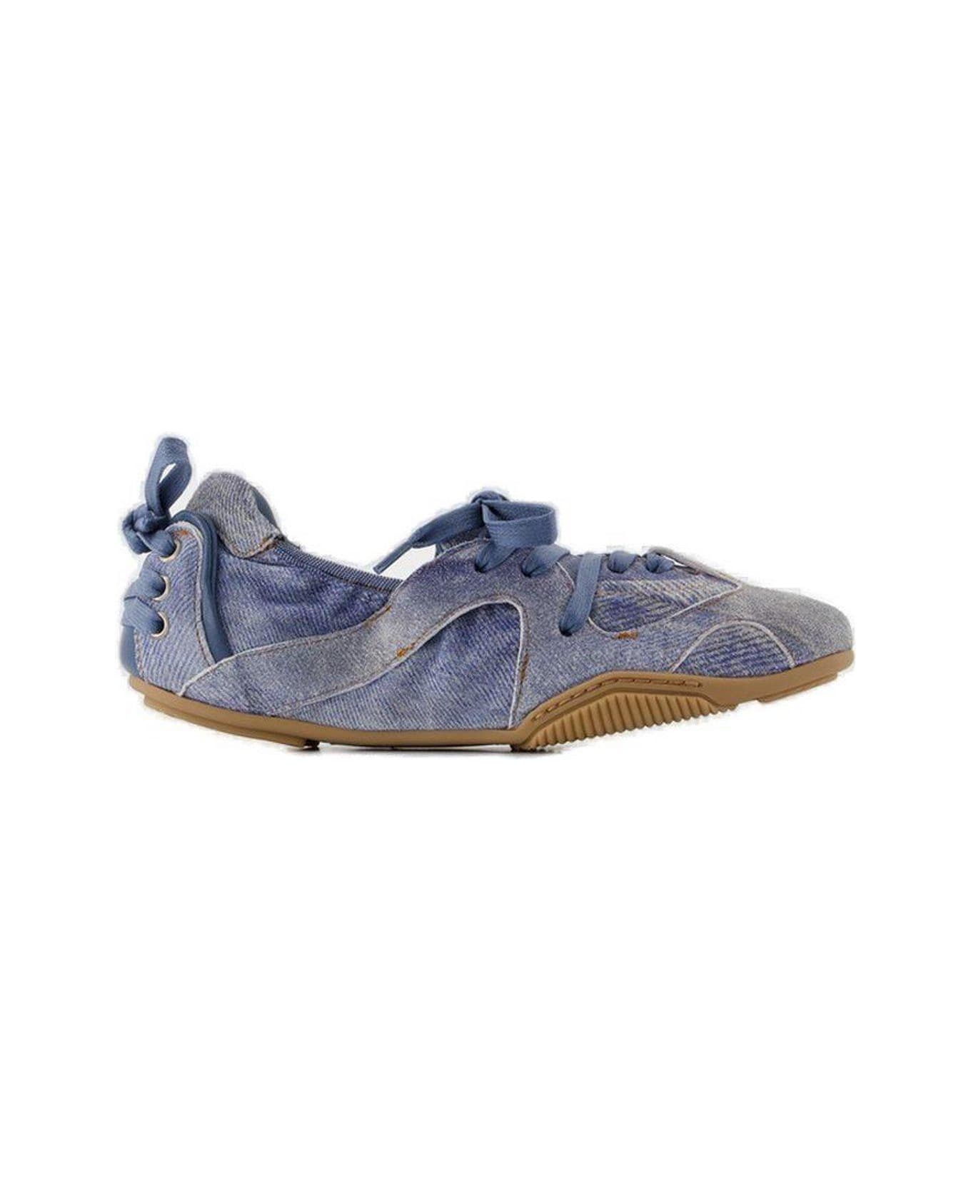 Acne Studios Lace-up Leather Shoes - Light Blue