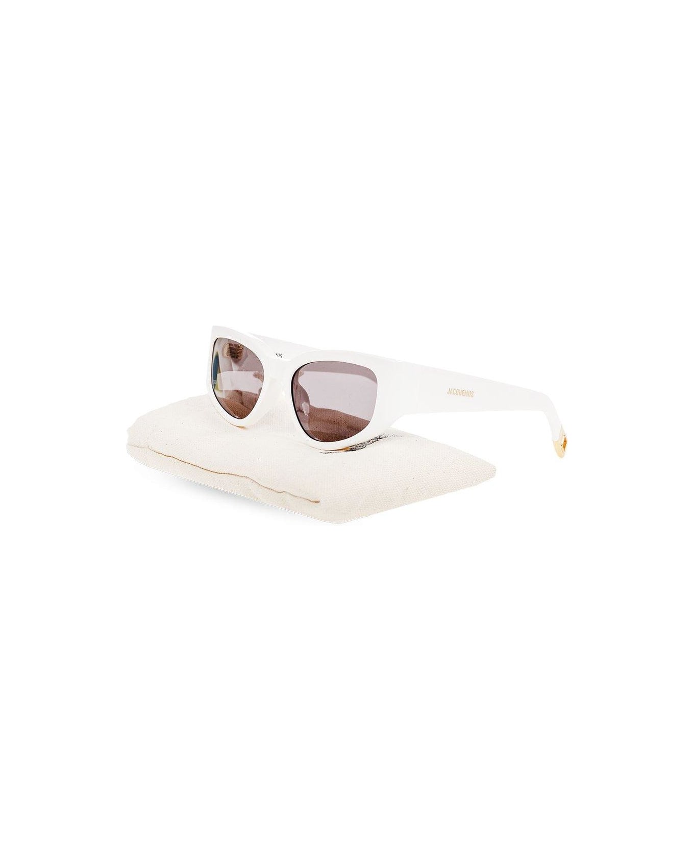 Jacquemus Rectangle Frame Sunglasses - White サングラス