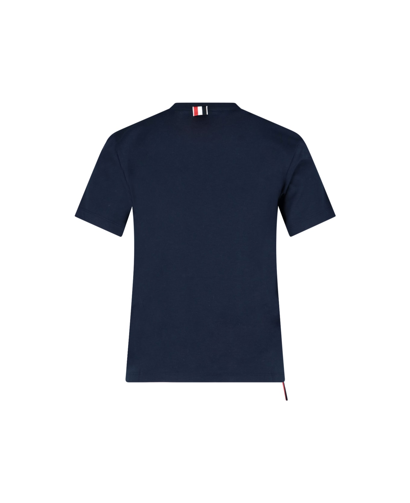 Thom Browne Tricolour Back Detail T-shirt - Blue
