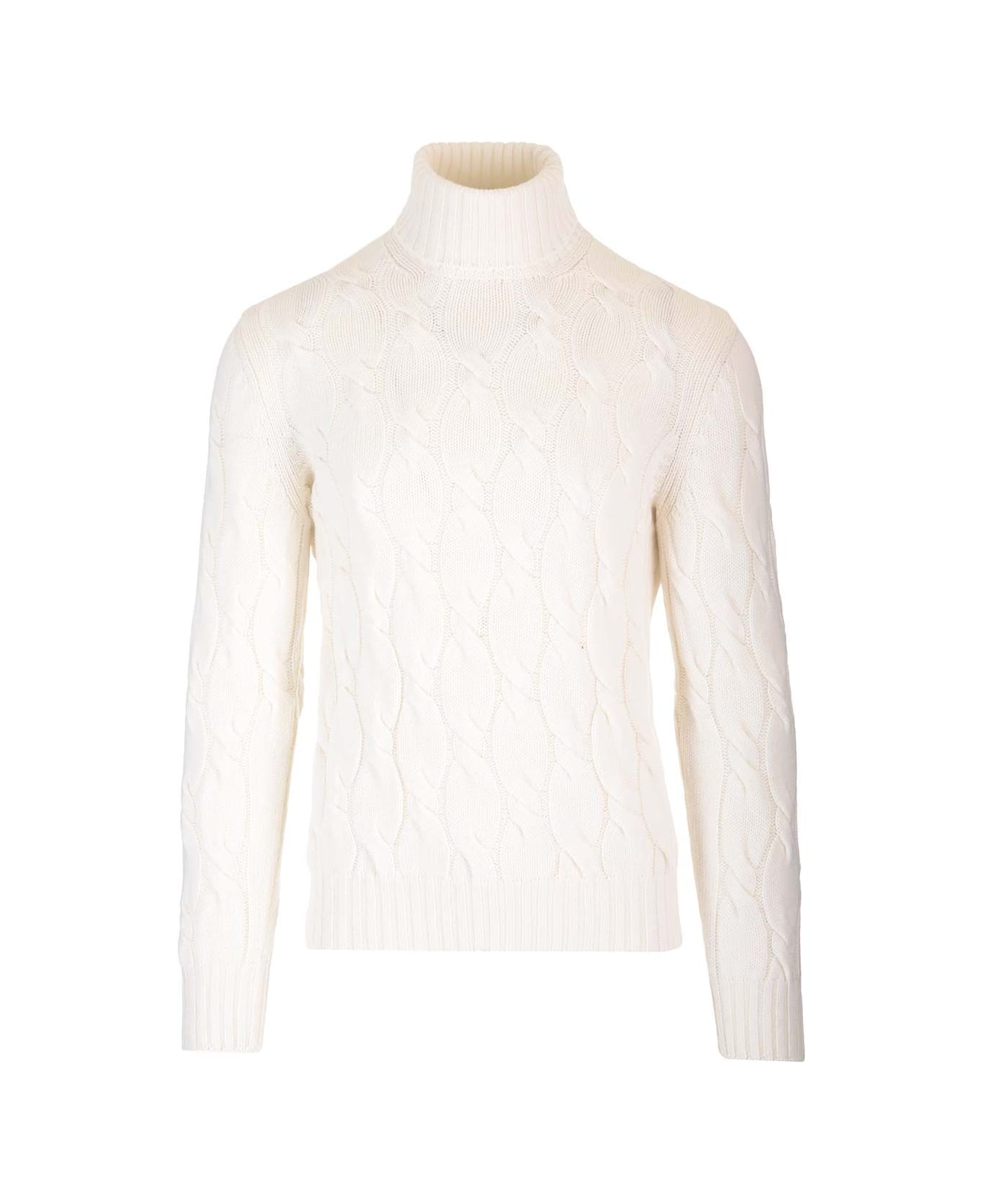 Barba Napoli Turtleneck Sweater - White