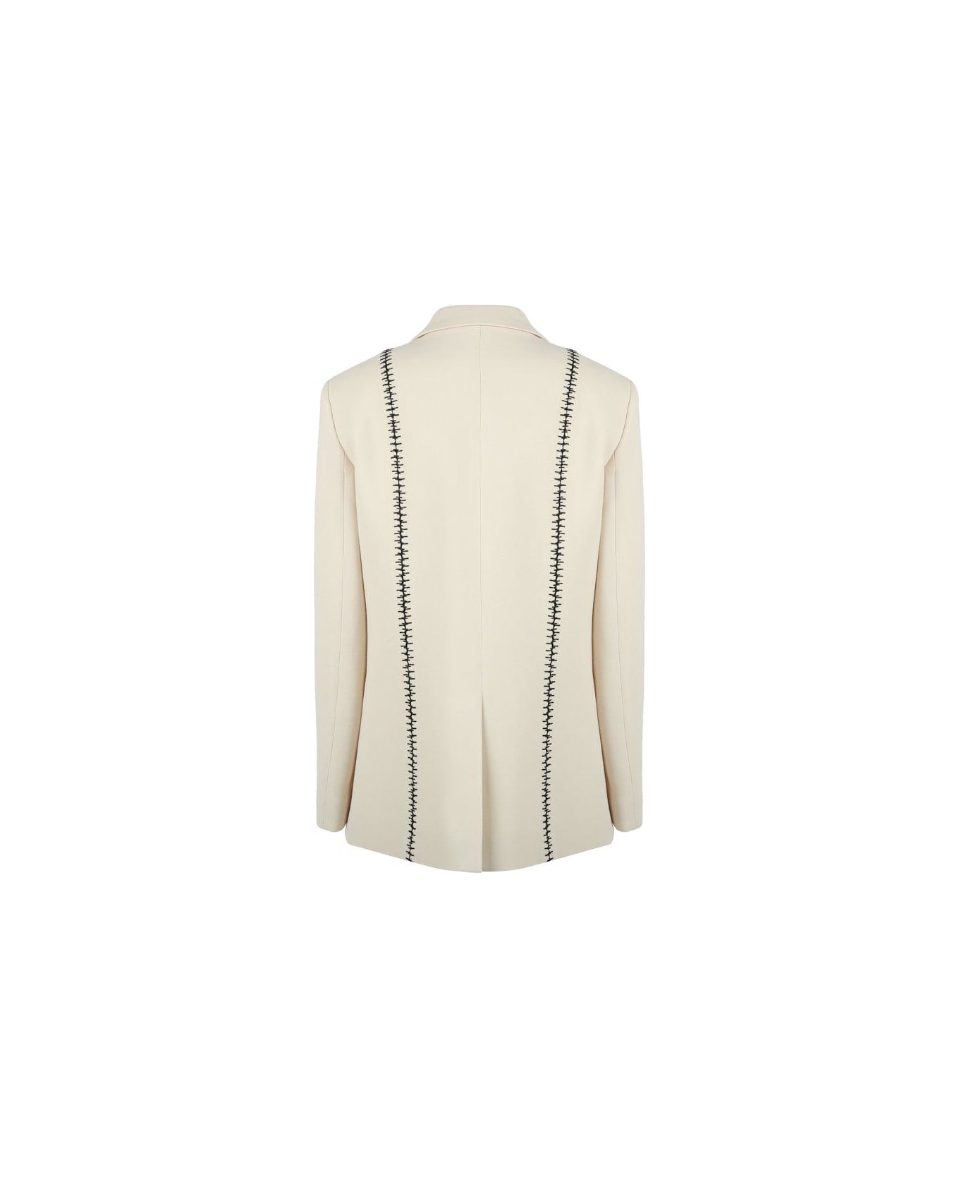 Chloé Embroidered Single-breasted Jacket - Seedpearl beige
