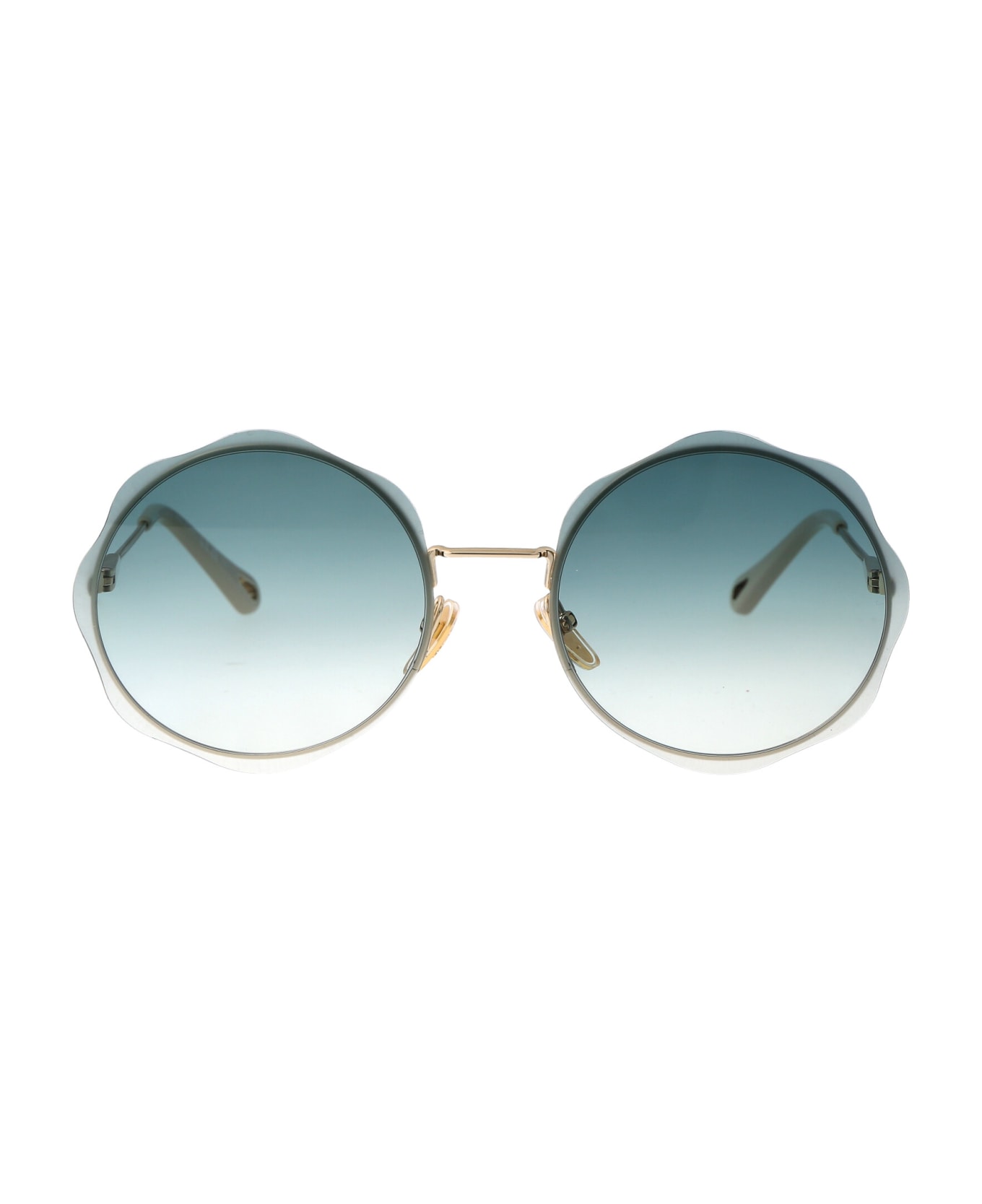 Chloé Eyewear Ch0202s Sunglasses - 002 GOLD GOLD GREEN