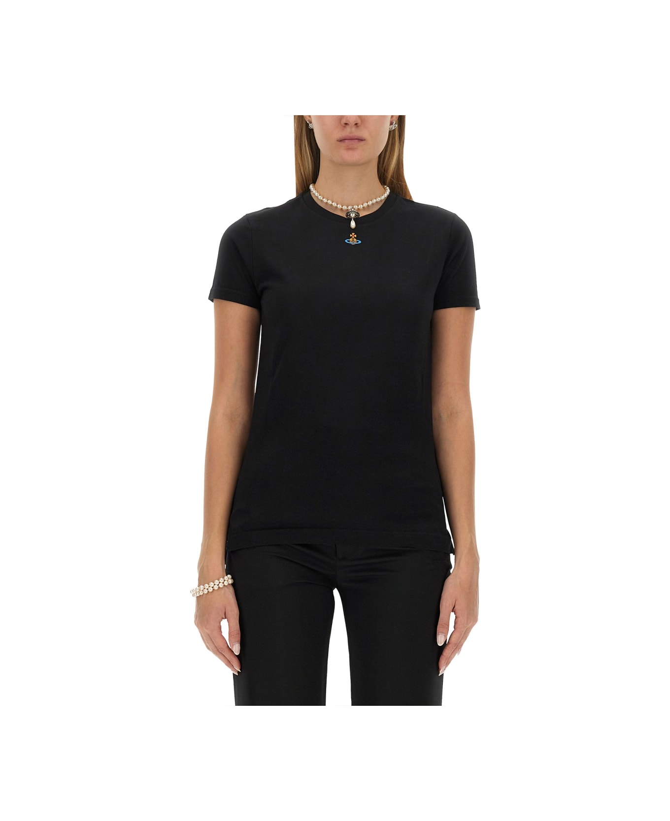 Vivienne Westwood T-shirt With Logo - BLACK