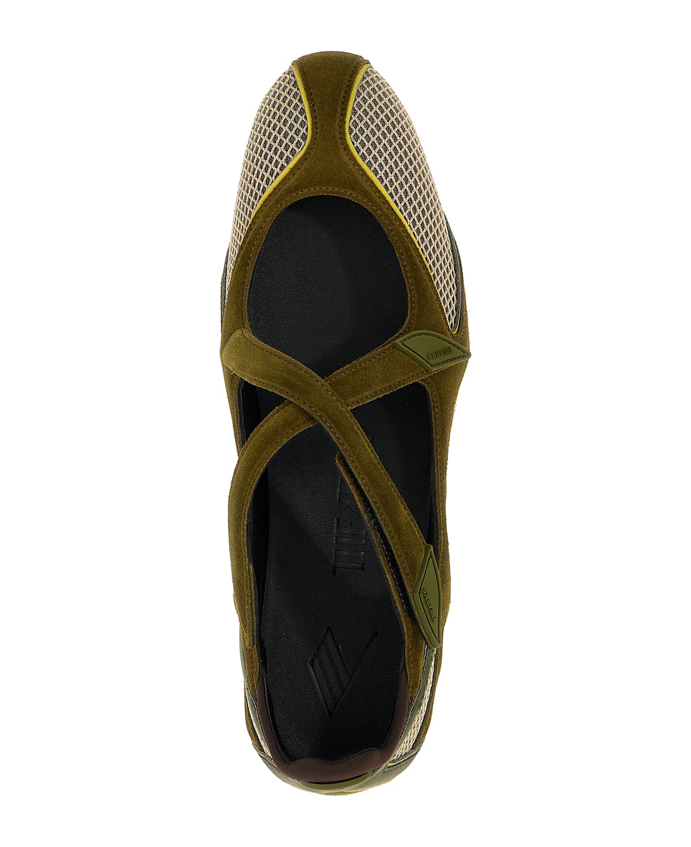 The Attico 'floor 01' Ballet Flats - Green
