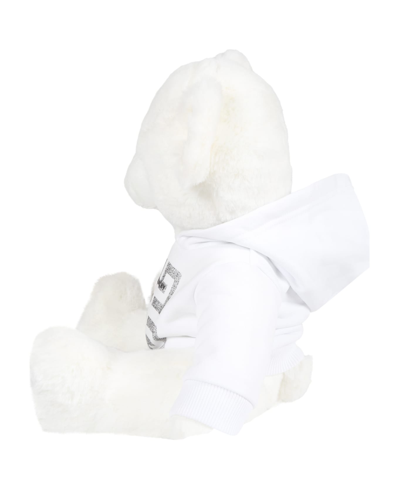 Givenchy White Teddy-bear For Babykids With Black Logo - Bianco