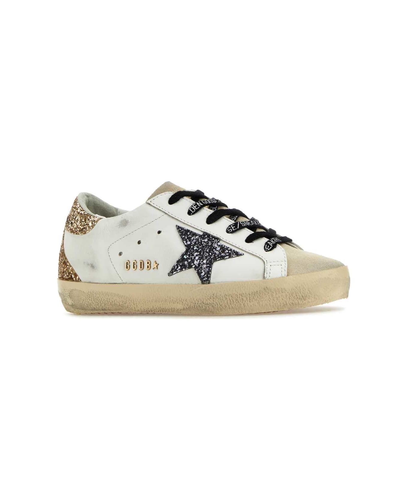 Golden Goose Multicolor Leather Superstar Sneakers - OPTICWHITESEEDPEARLBLACKGOLD