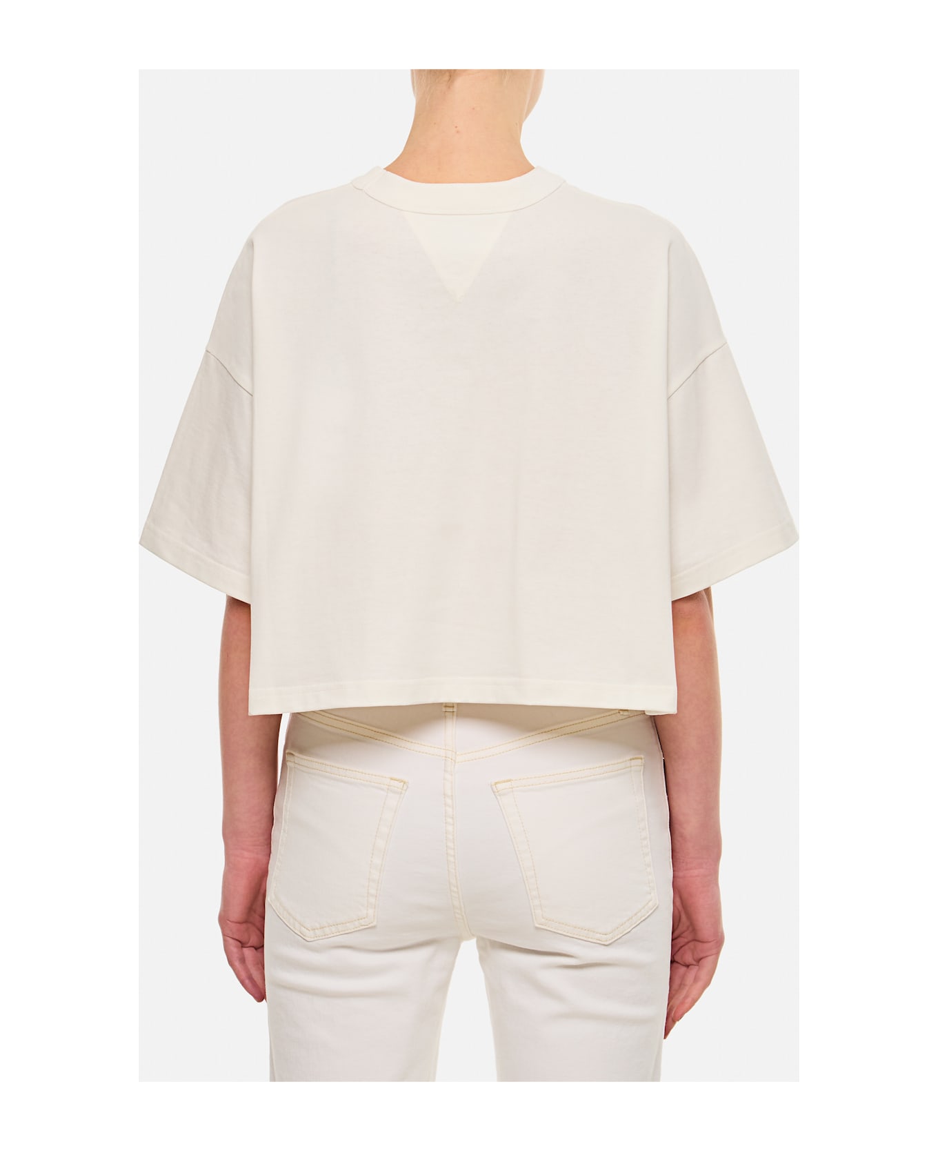 Bottega Veneta Cropped T-shirt - Grey