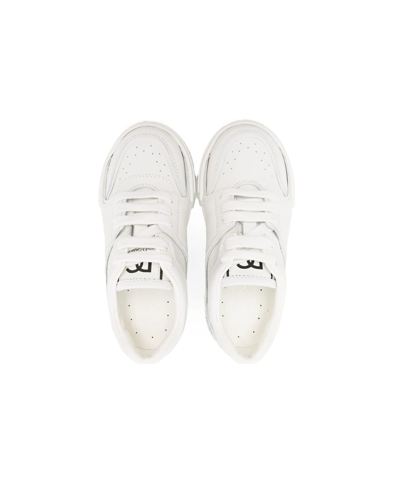 Dolce & Gabbana White Portofino Sneakers - White