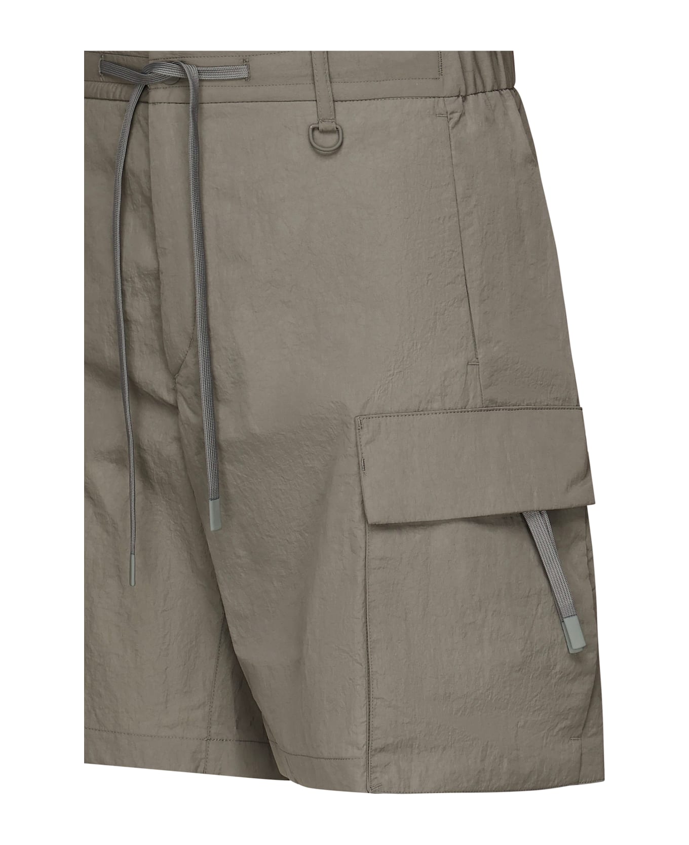 Herno Short Laminar In Tech-crincle - Grey
