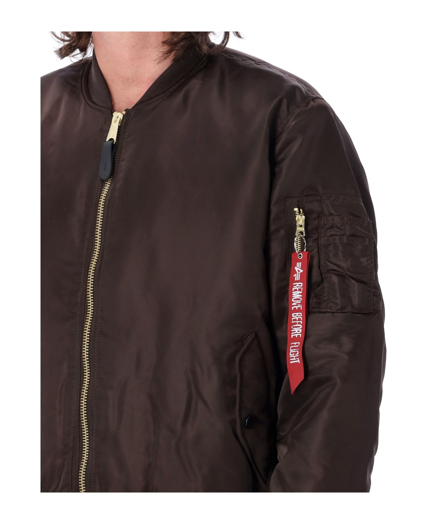 Alpha Industries Ma-1 Reversible Bomber - HUNTER BROWN