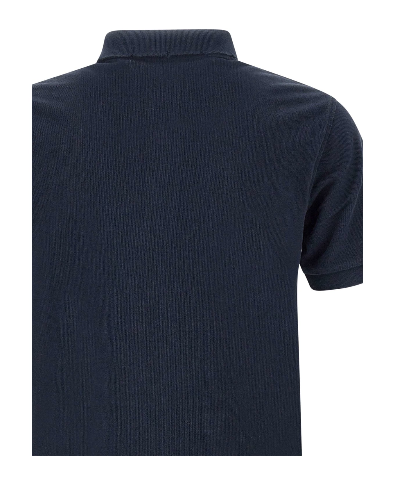 Sun 68 "solid" Cotton Polo Shirt - BLUE ポロシャツ